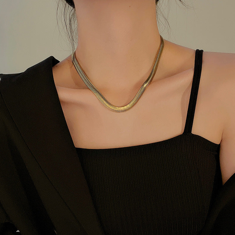 Chunky Herringbone Necklace