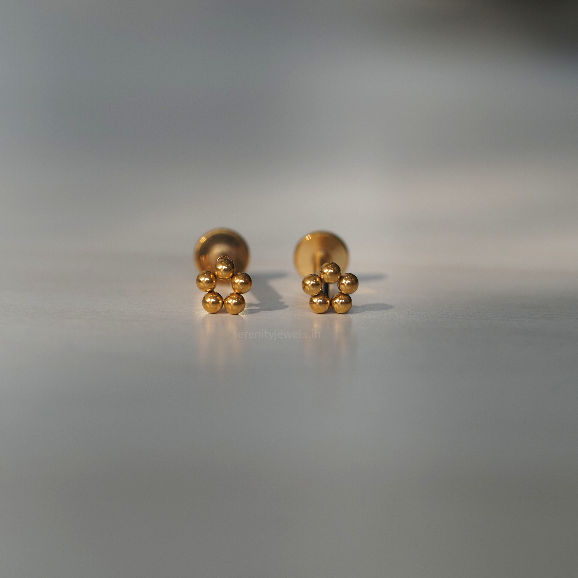 Quint Dots Flat Studs - PAIR