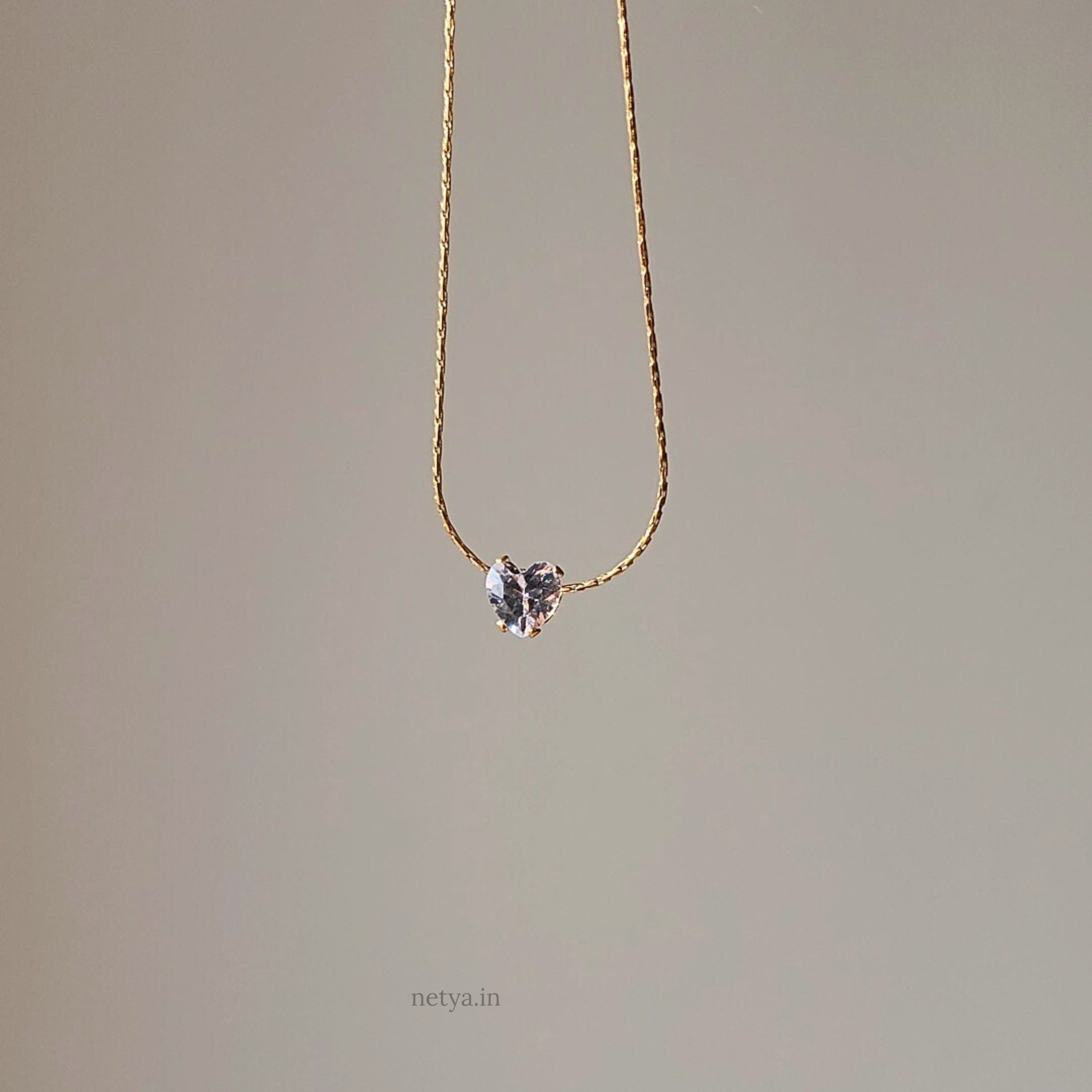 Heart Solitaire Necklace