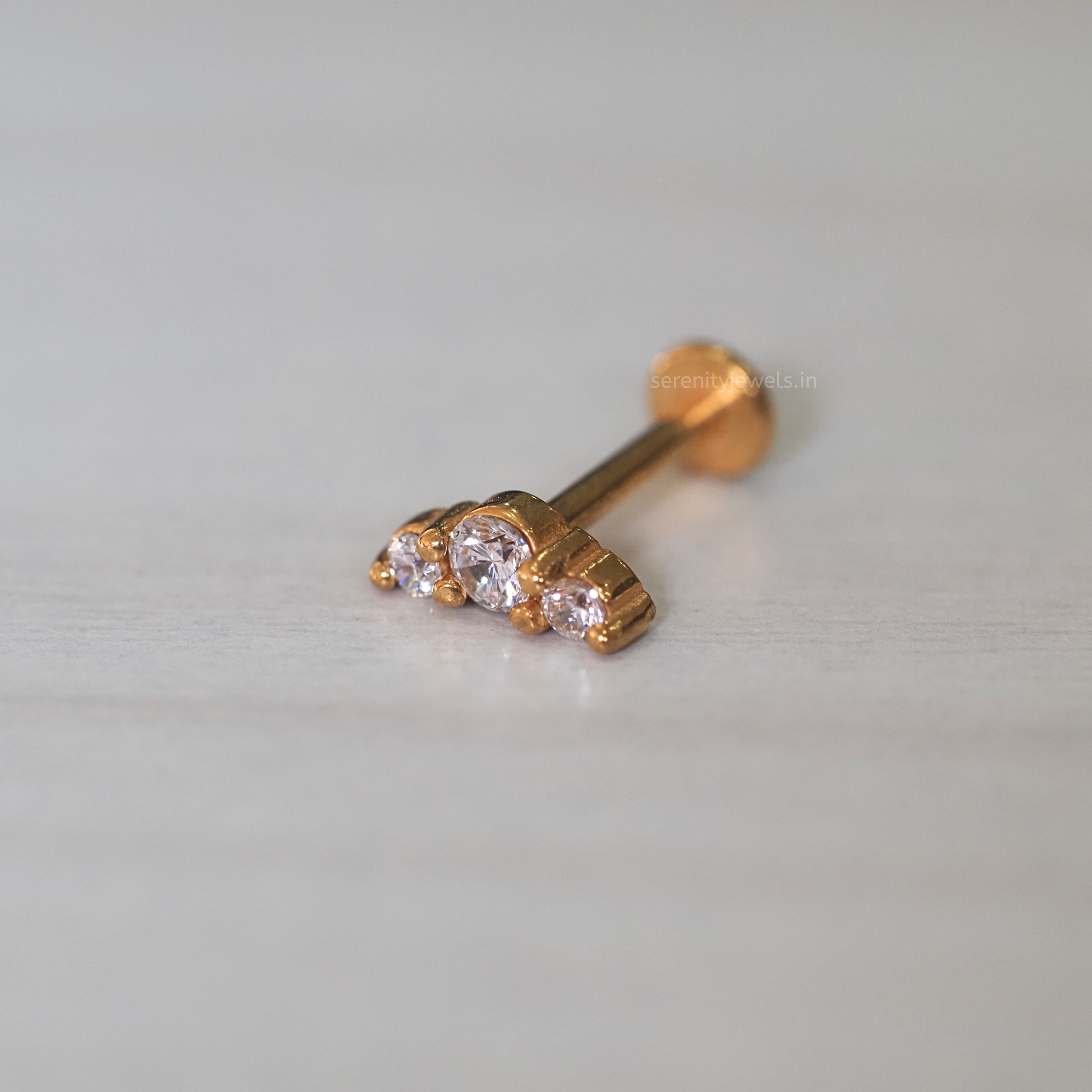 Dainty Dome Flat Studs - PAIR