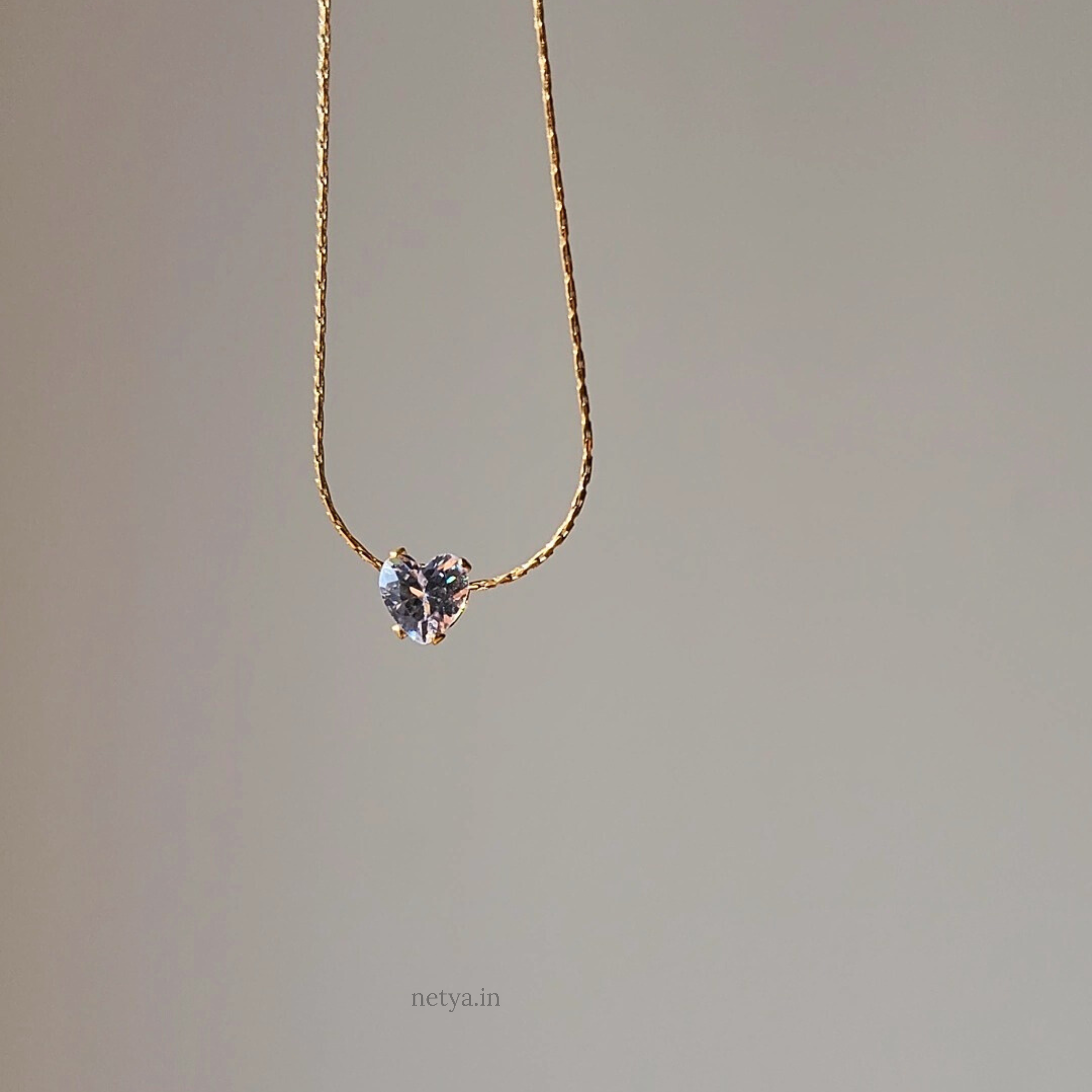 Heart Solitaire Necklace