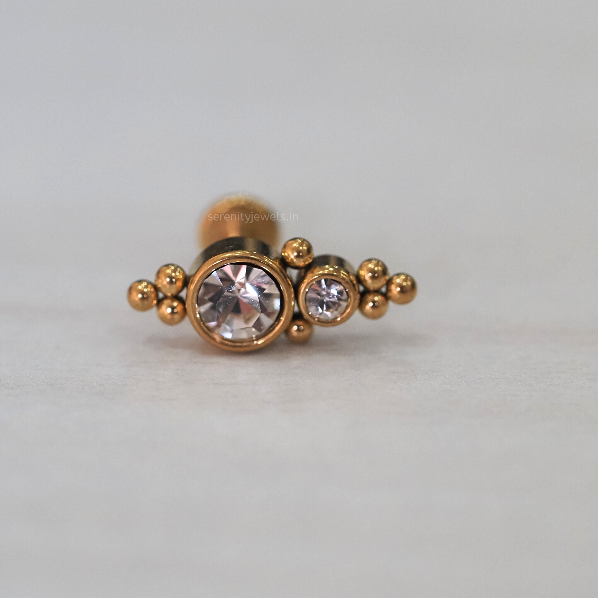 Althea Flat Studs - PAIR