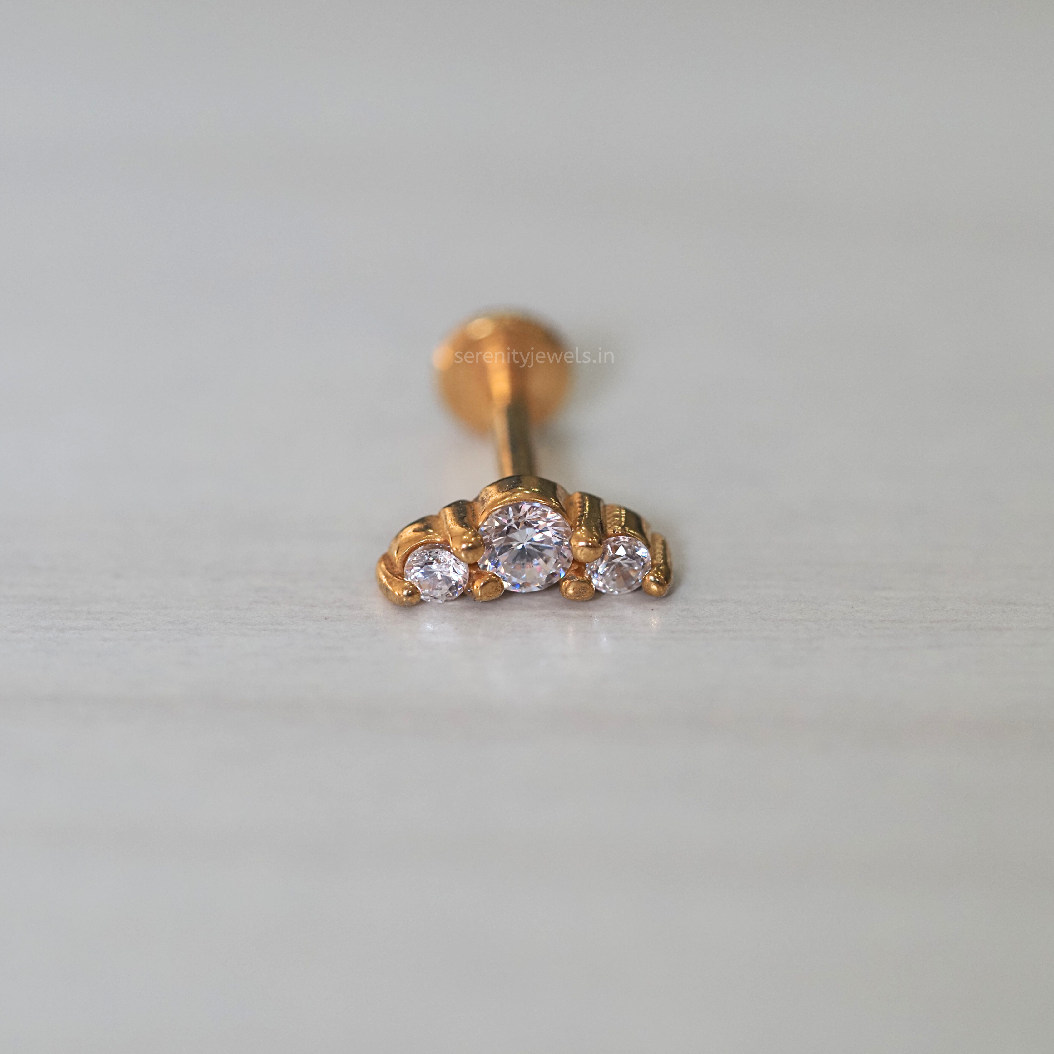 Dainty Dome Flat Studs - PAIR