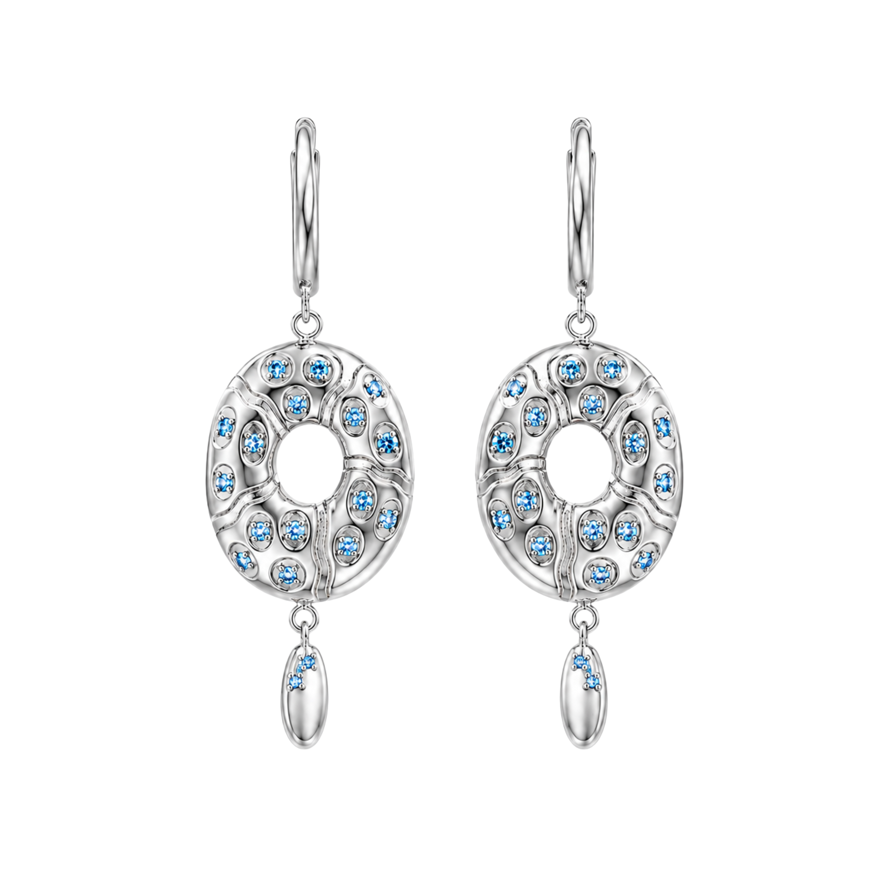 Sea Urchin Statement Hoops - PAIR