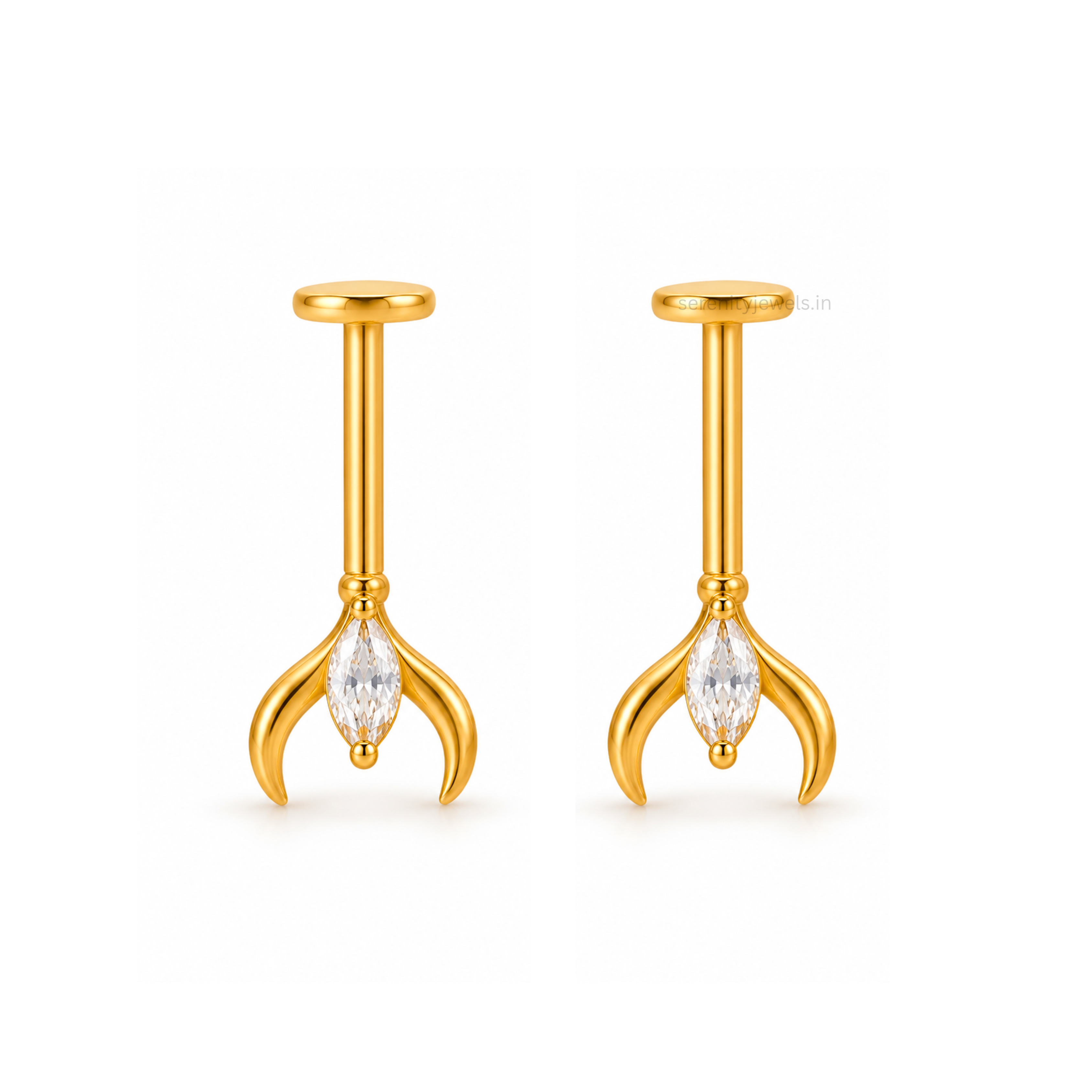Angel Bugadi Studs - PAIR