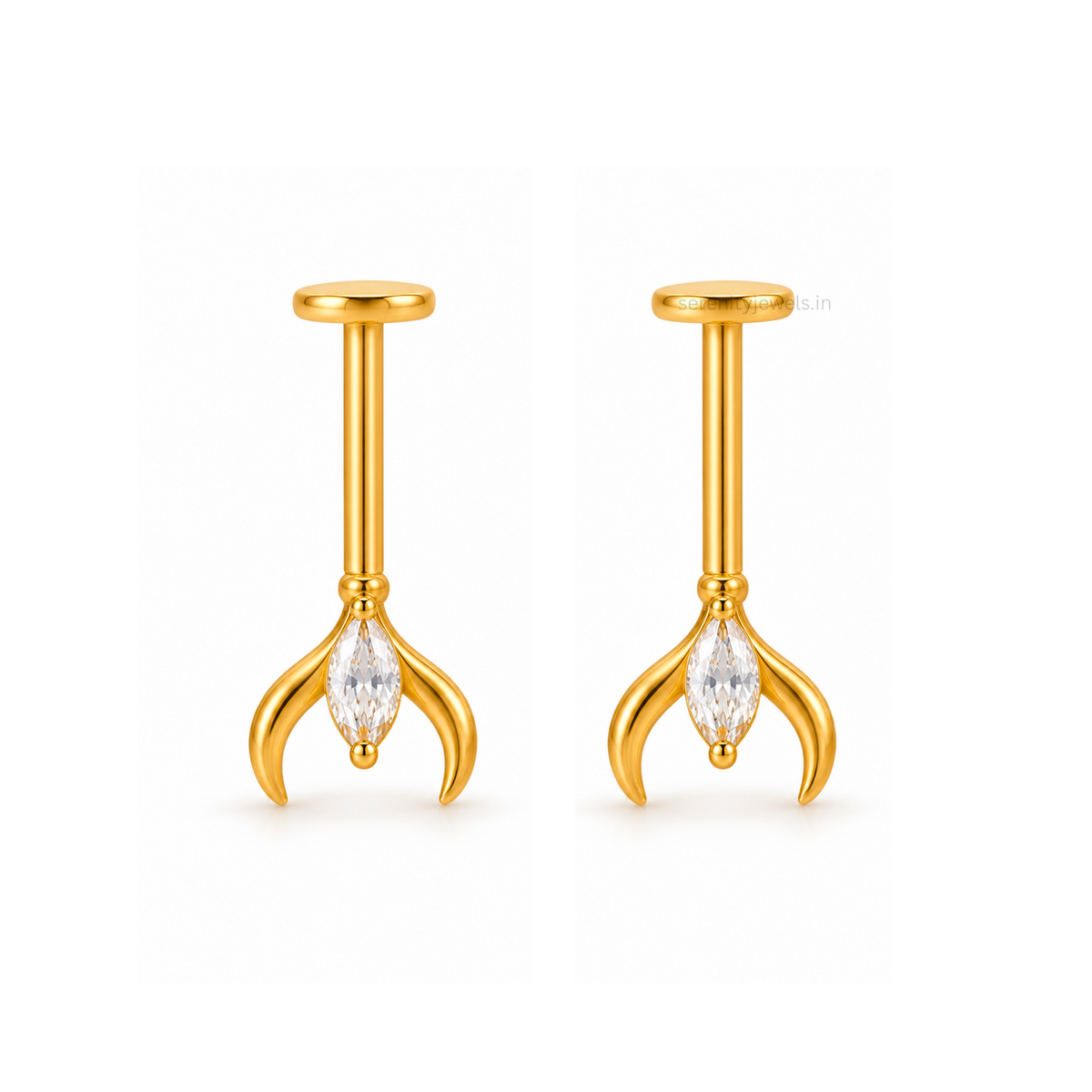 Angel Bugadi Studs - PAIR