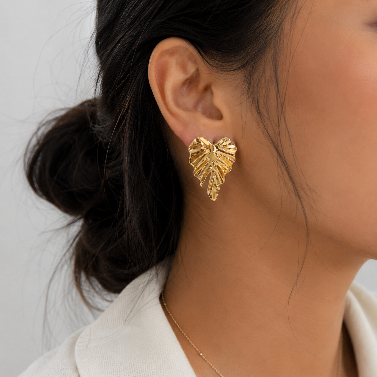 Golden Frond Earrings