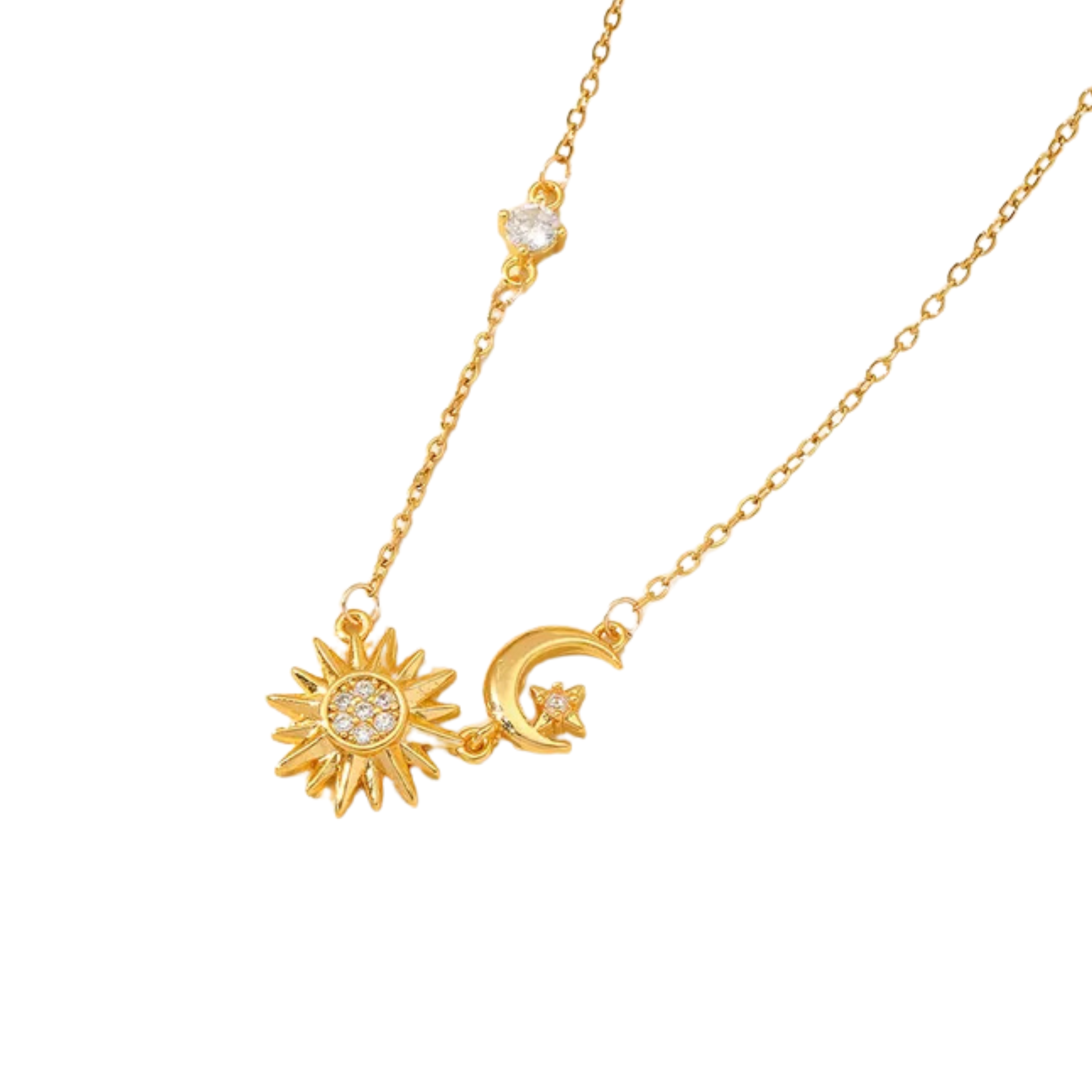 Cosmic Sun-Moon Necklace