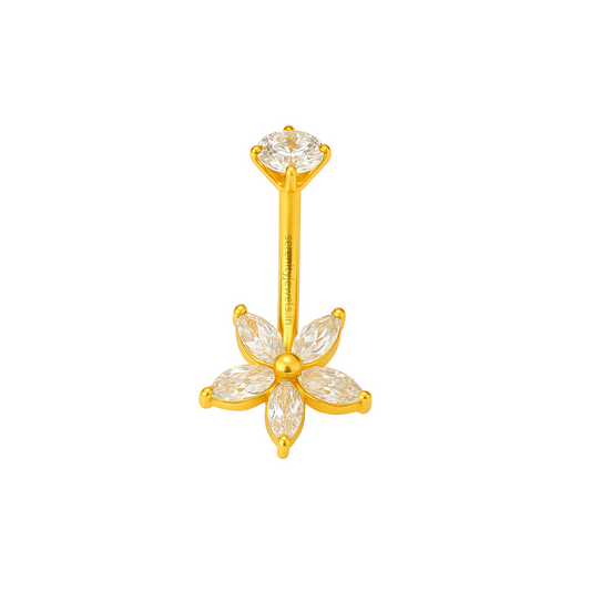 Crystal Lilly Belly Stud  - SINGLE