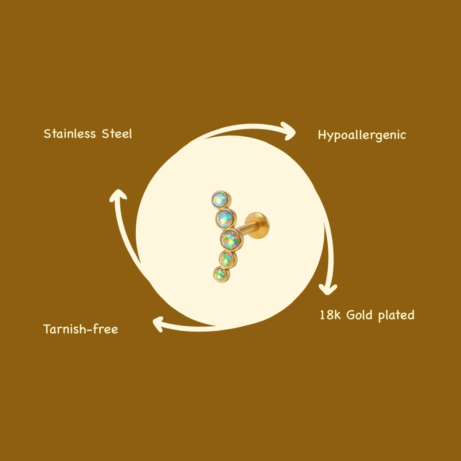 Radiance Line Stud - PAIR