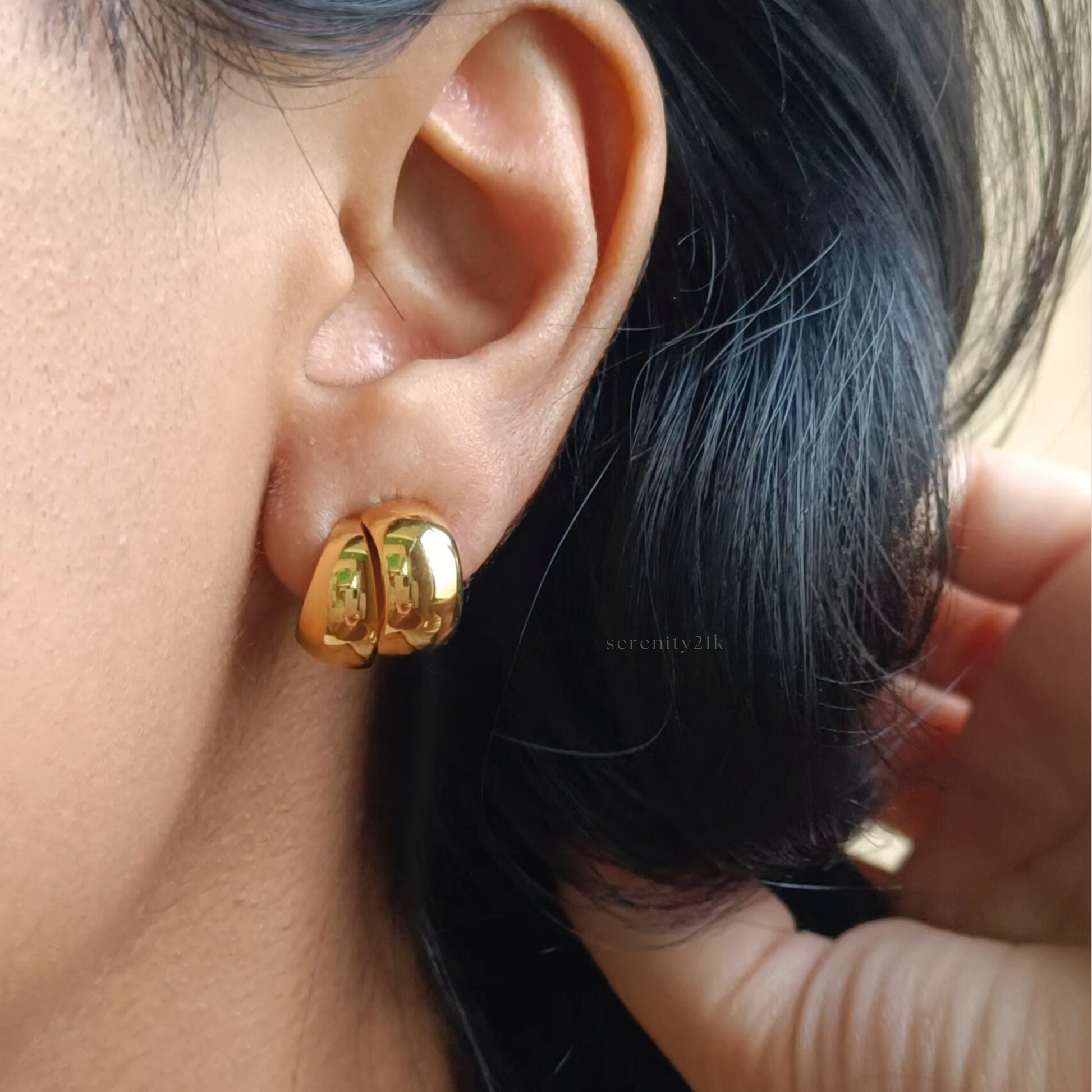 Diana Double Hoops