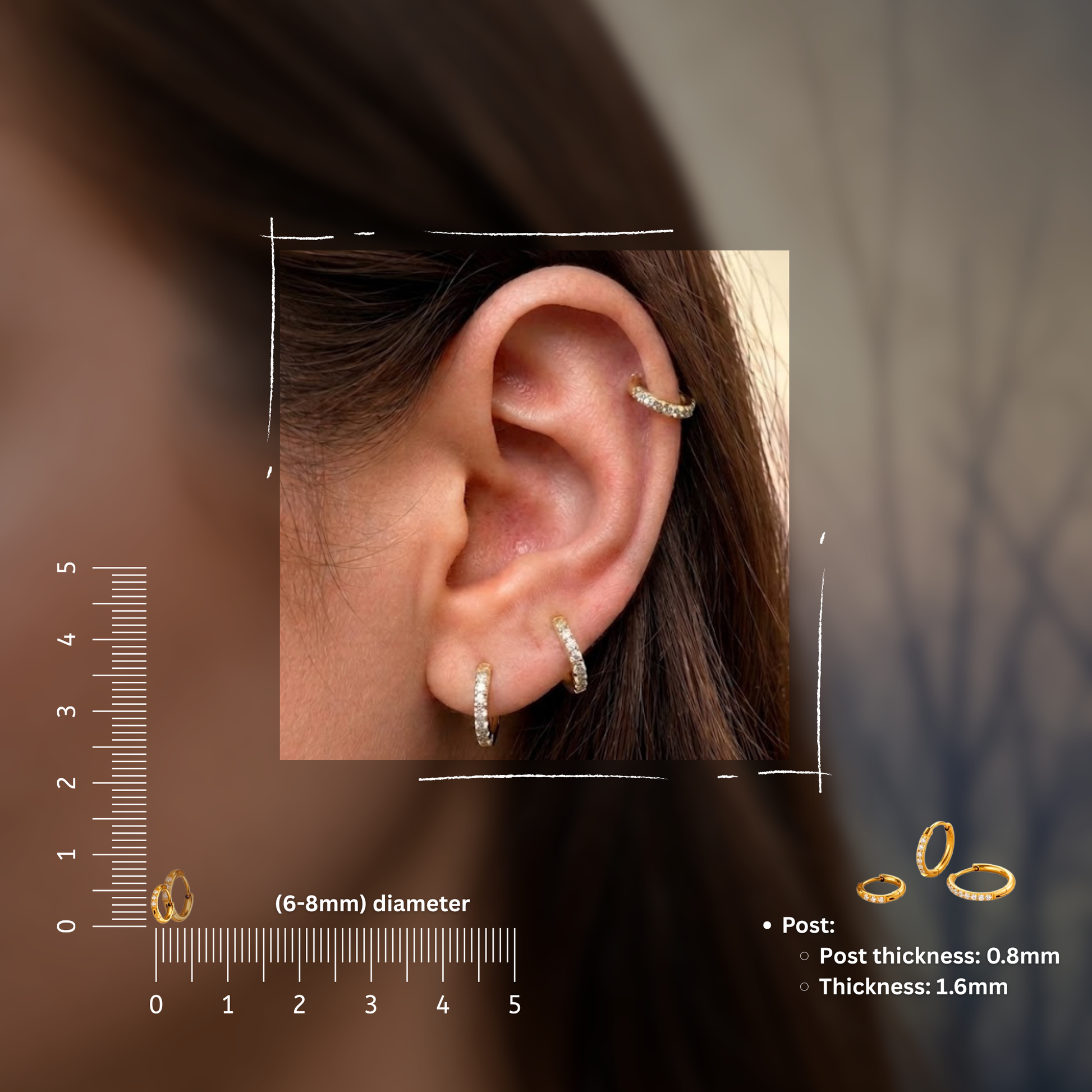 Ear Hoops - Pair