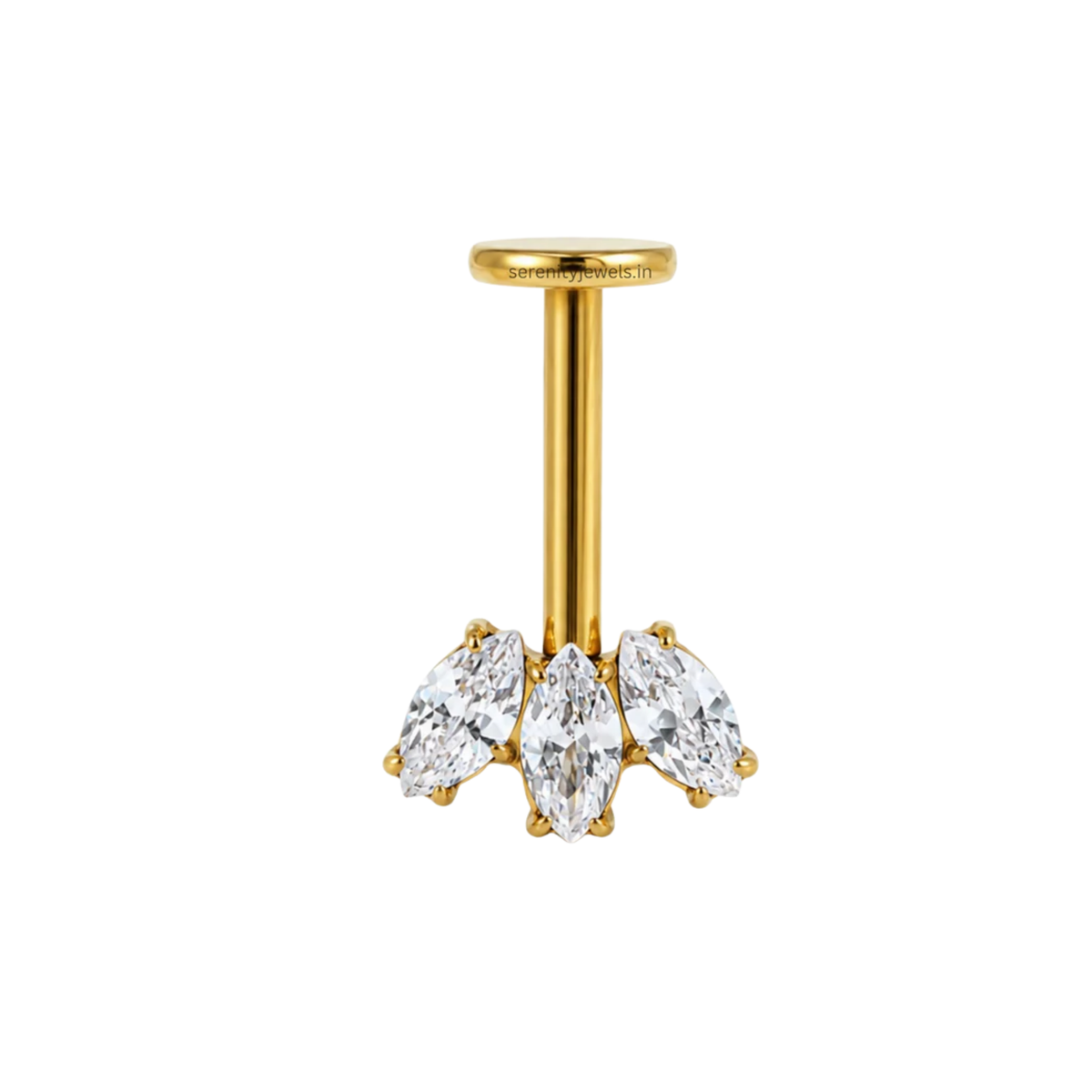 Fleur Titanium Bugadi Stud - SINGLE