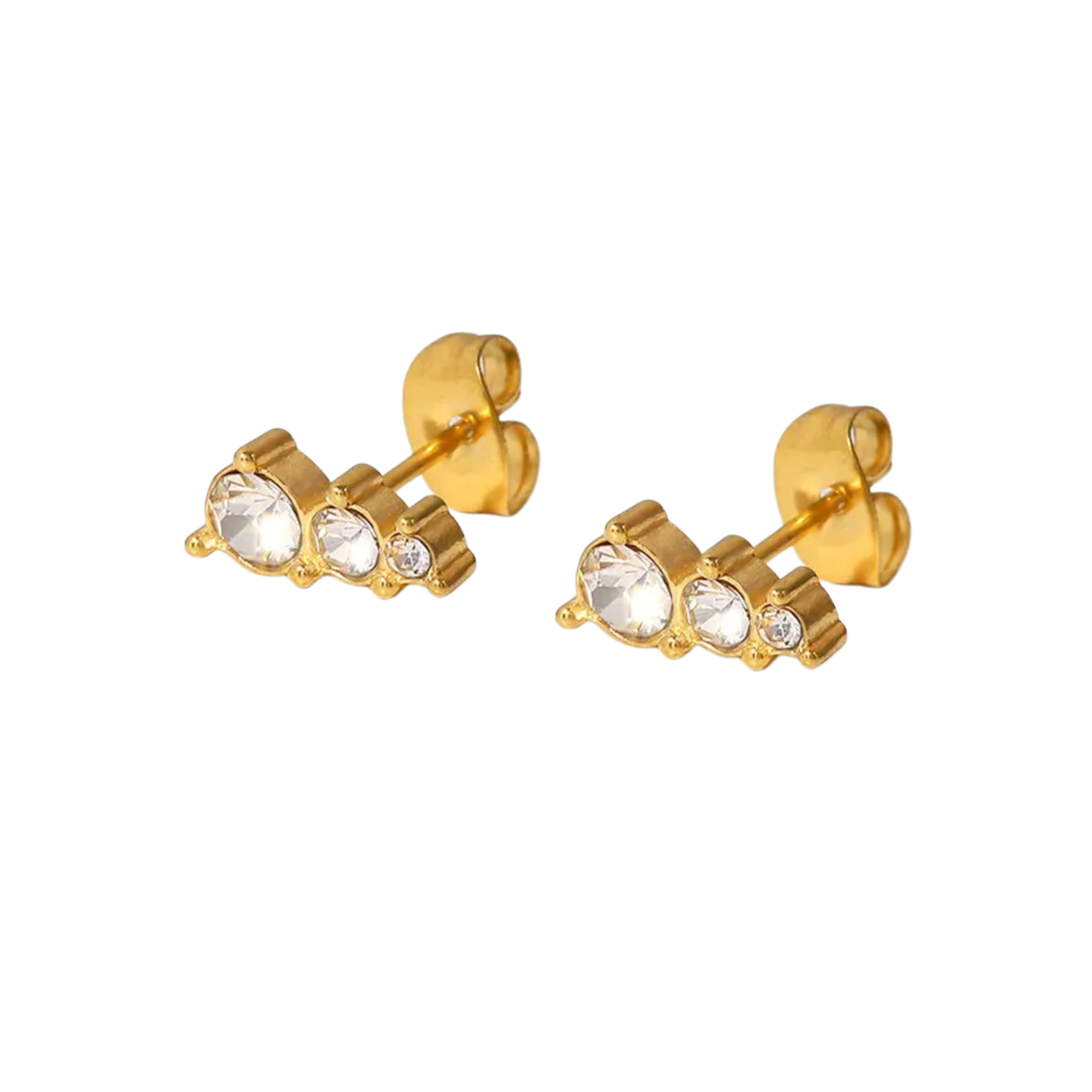 Faith zircon studs 1 Serenity Jewels