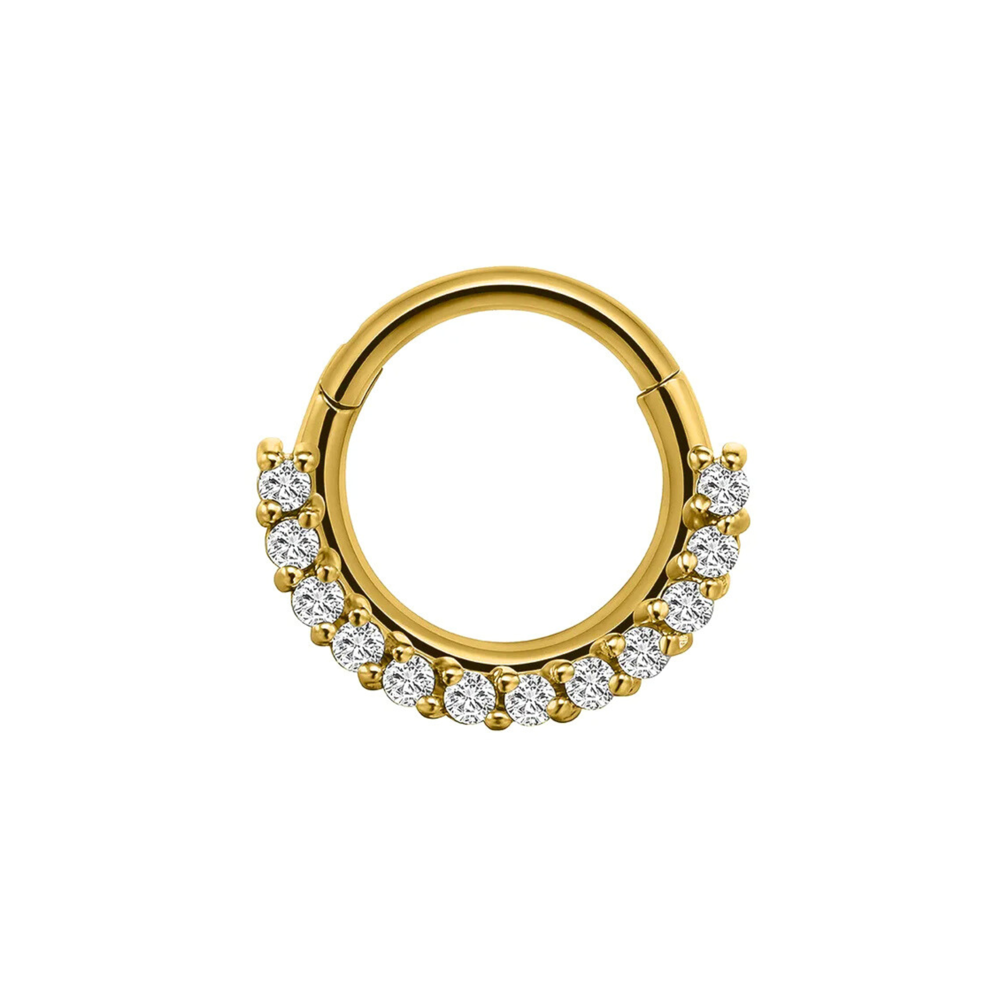 Gilded Daith Hoop Stud - SINGLE
