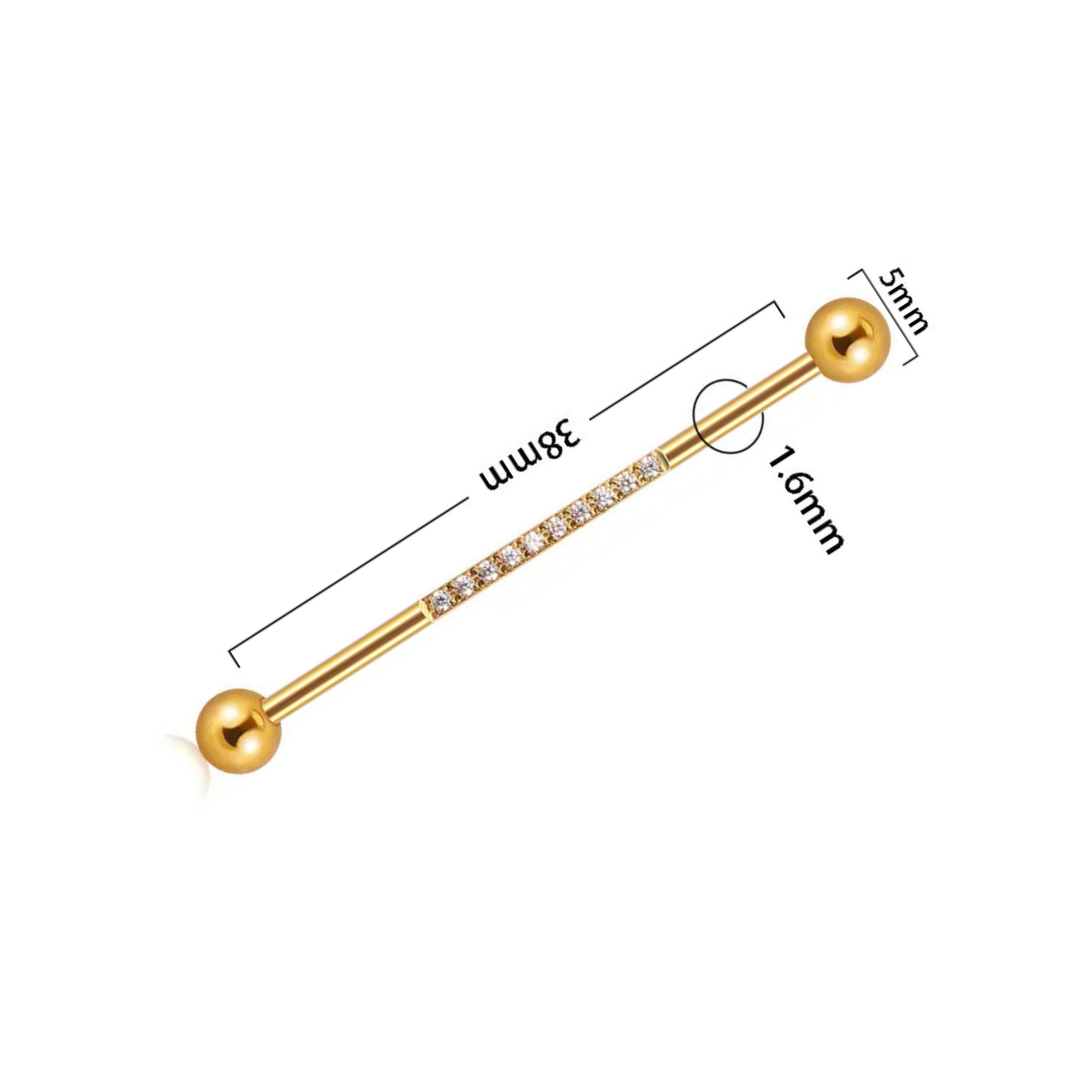 Gleam Rail Industrial Barbell - SINGLE