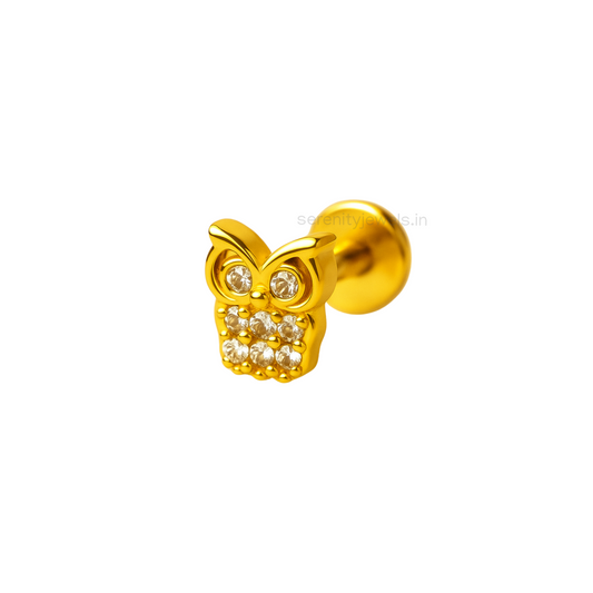 Hoot Flat Studs - PAIR
