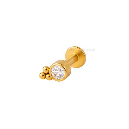 Pixie Drop Flat Studs - PAIR