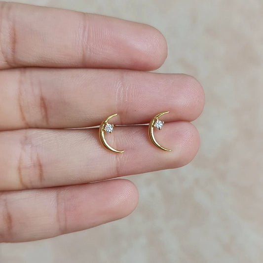 Sweet Moon Studs - Pair