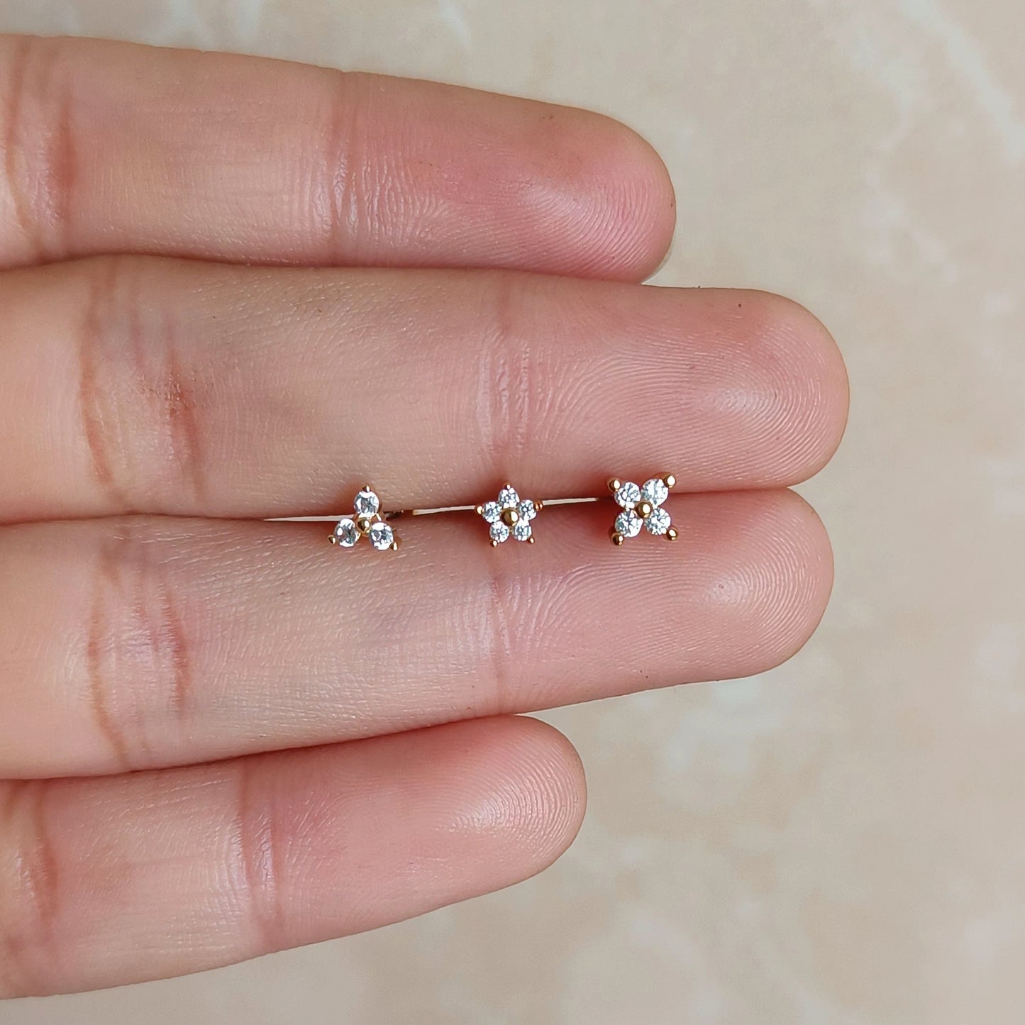 Mini Flower Studs - Pair