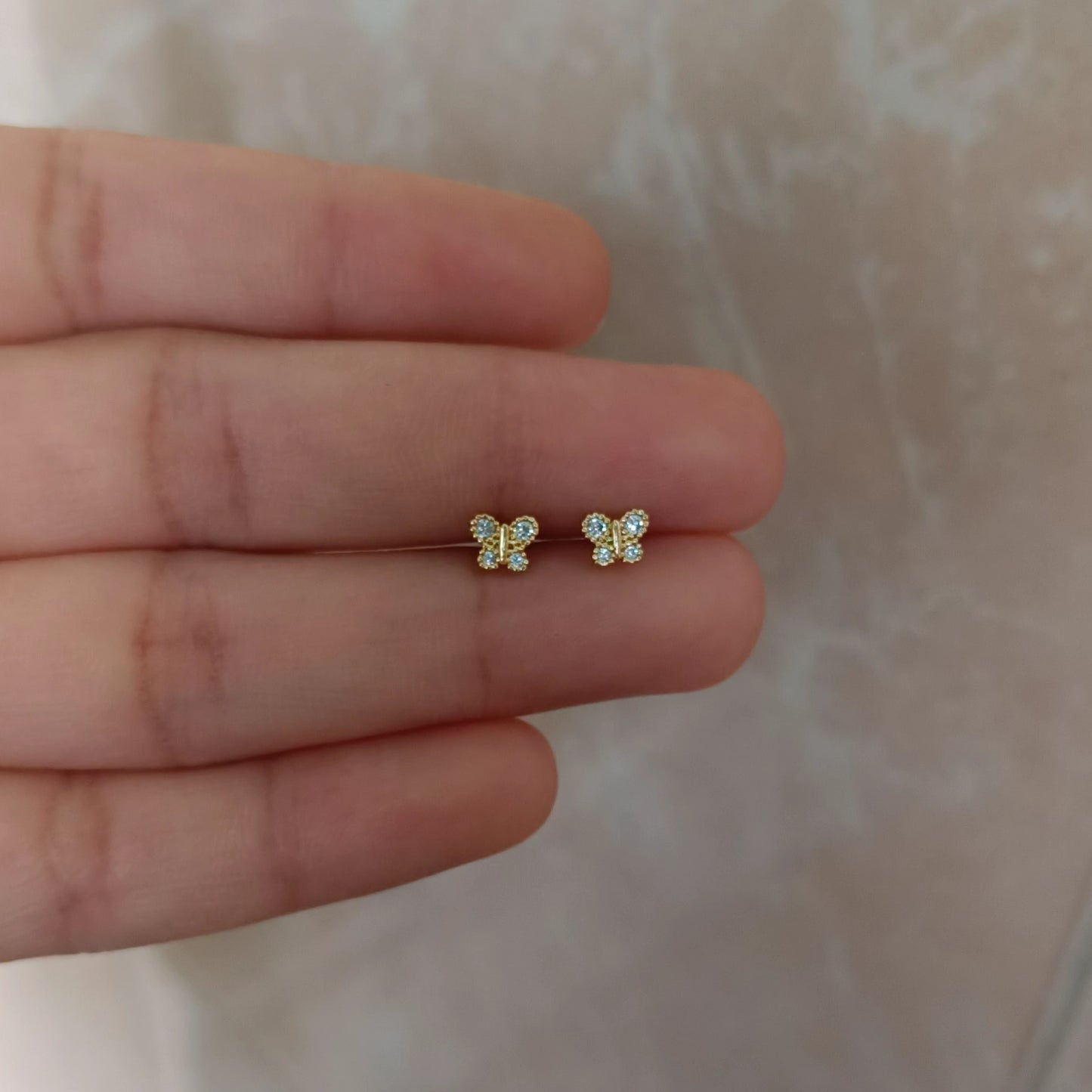 Mini Butterfly Studs - Pair