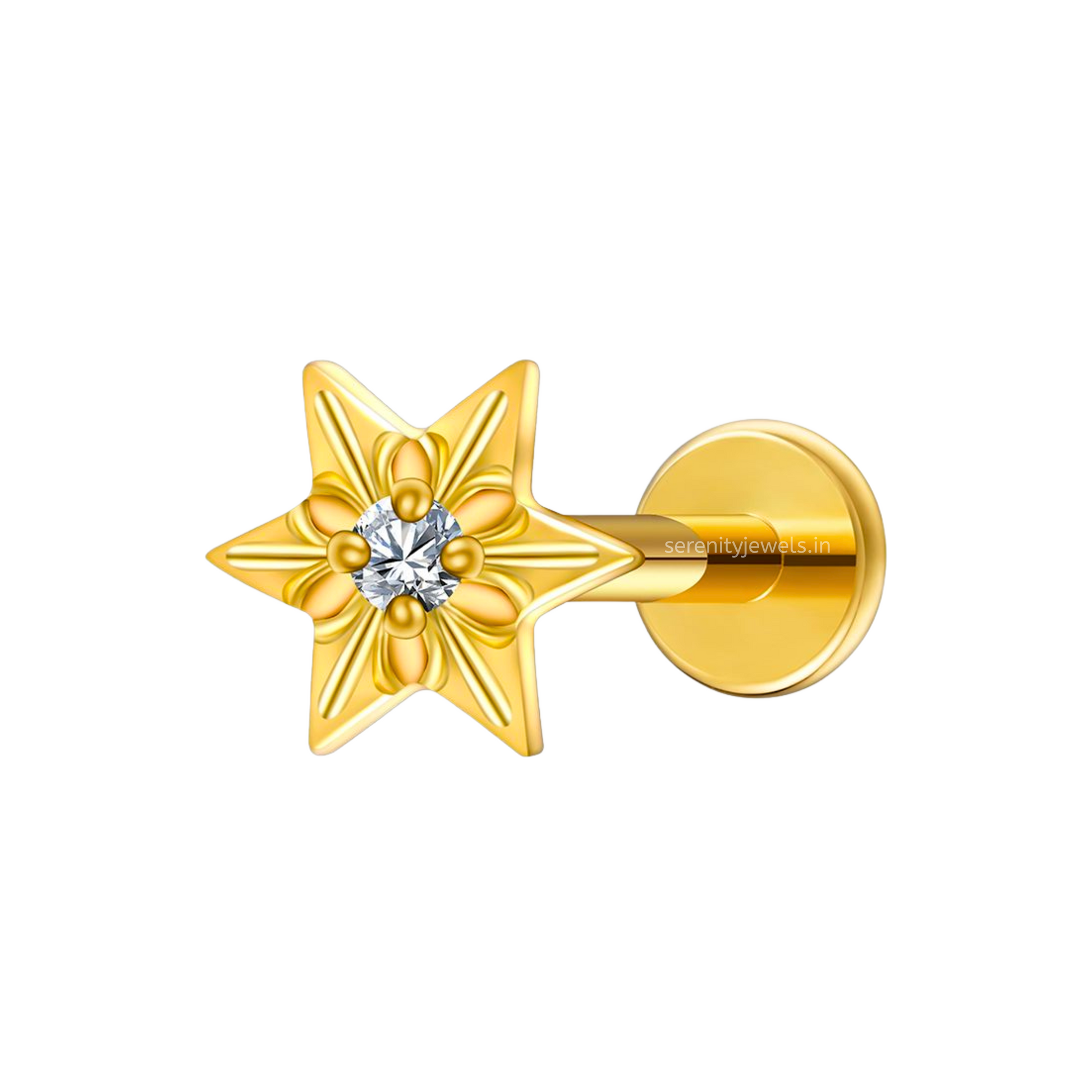 Ignis Titanium Flat Studs - PAIR