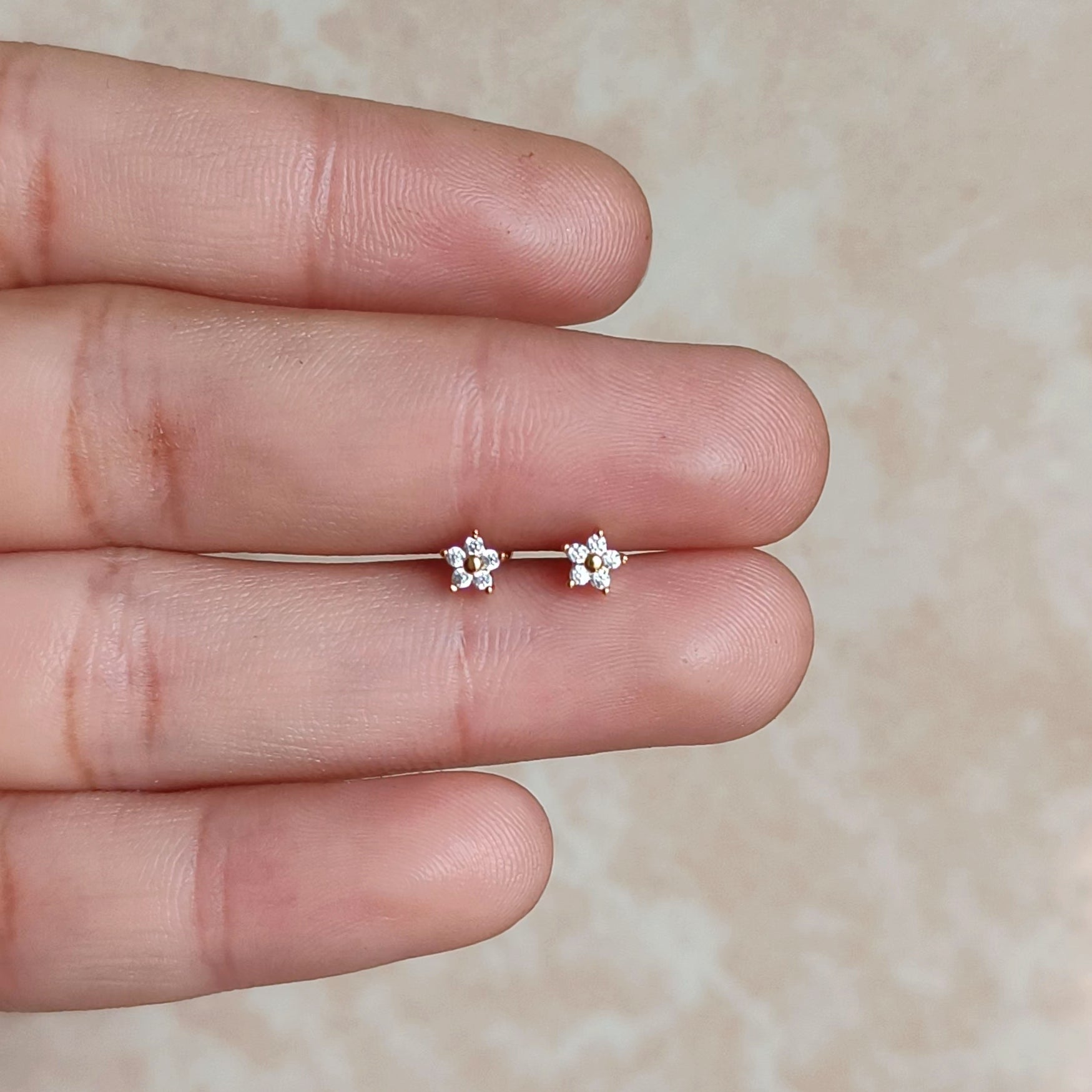 Mini Flower Studs - Pair Serenity Jewels