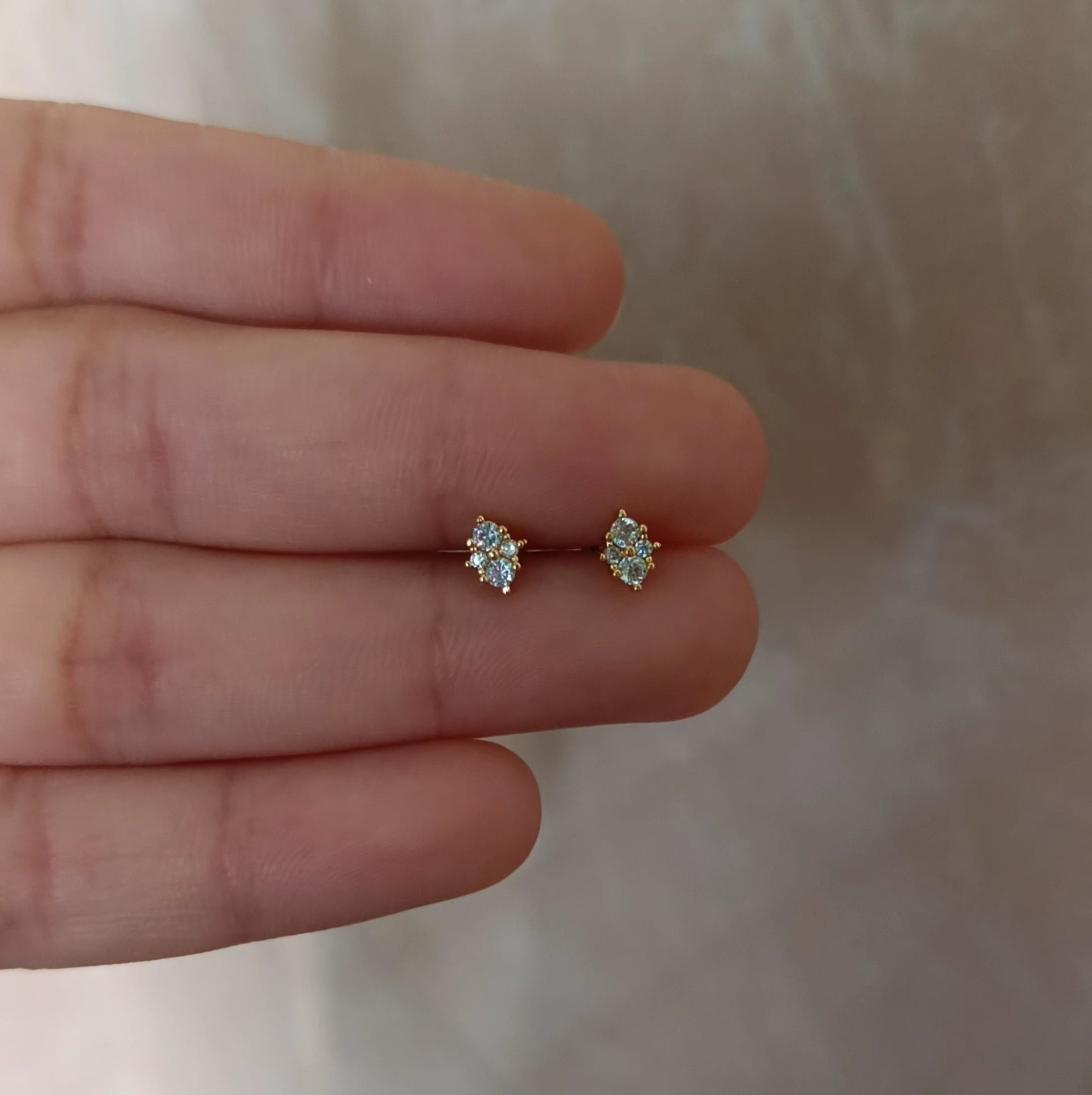 Pear Studs - Pair