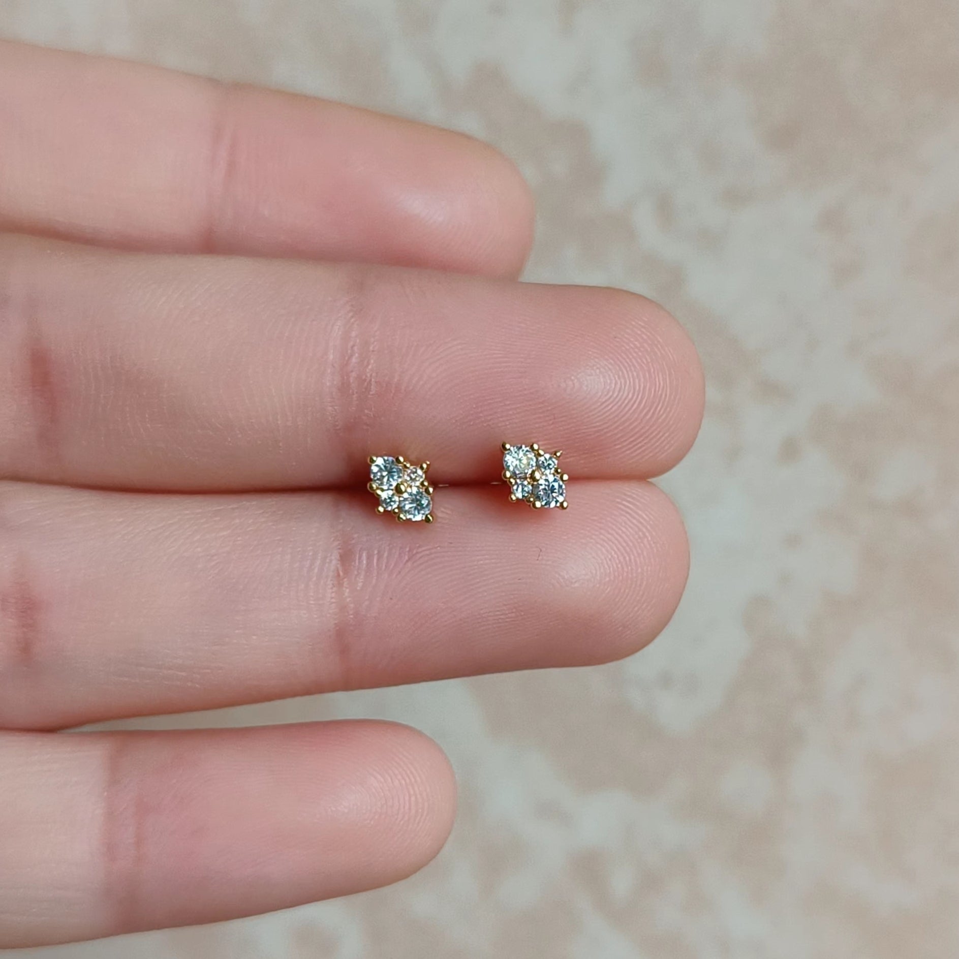 Pear Studs - Pair
