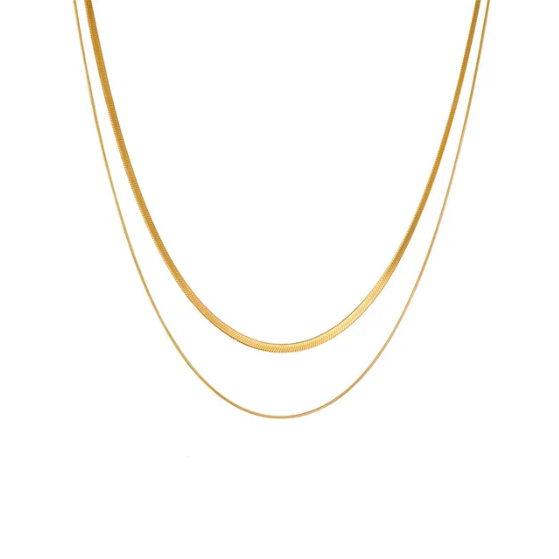 Quinn Double Layered Necklace Serenity Jewels