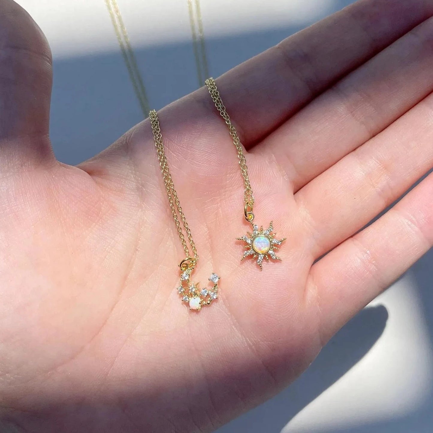 Celestial Opal Pendants