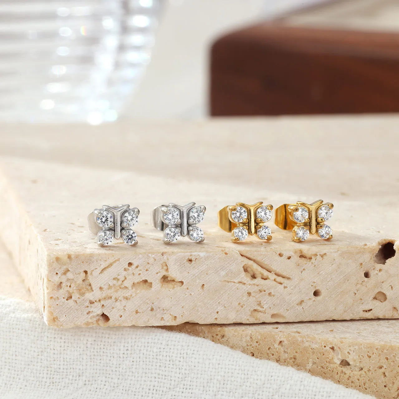 Rhea Butterfly Studs