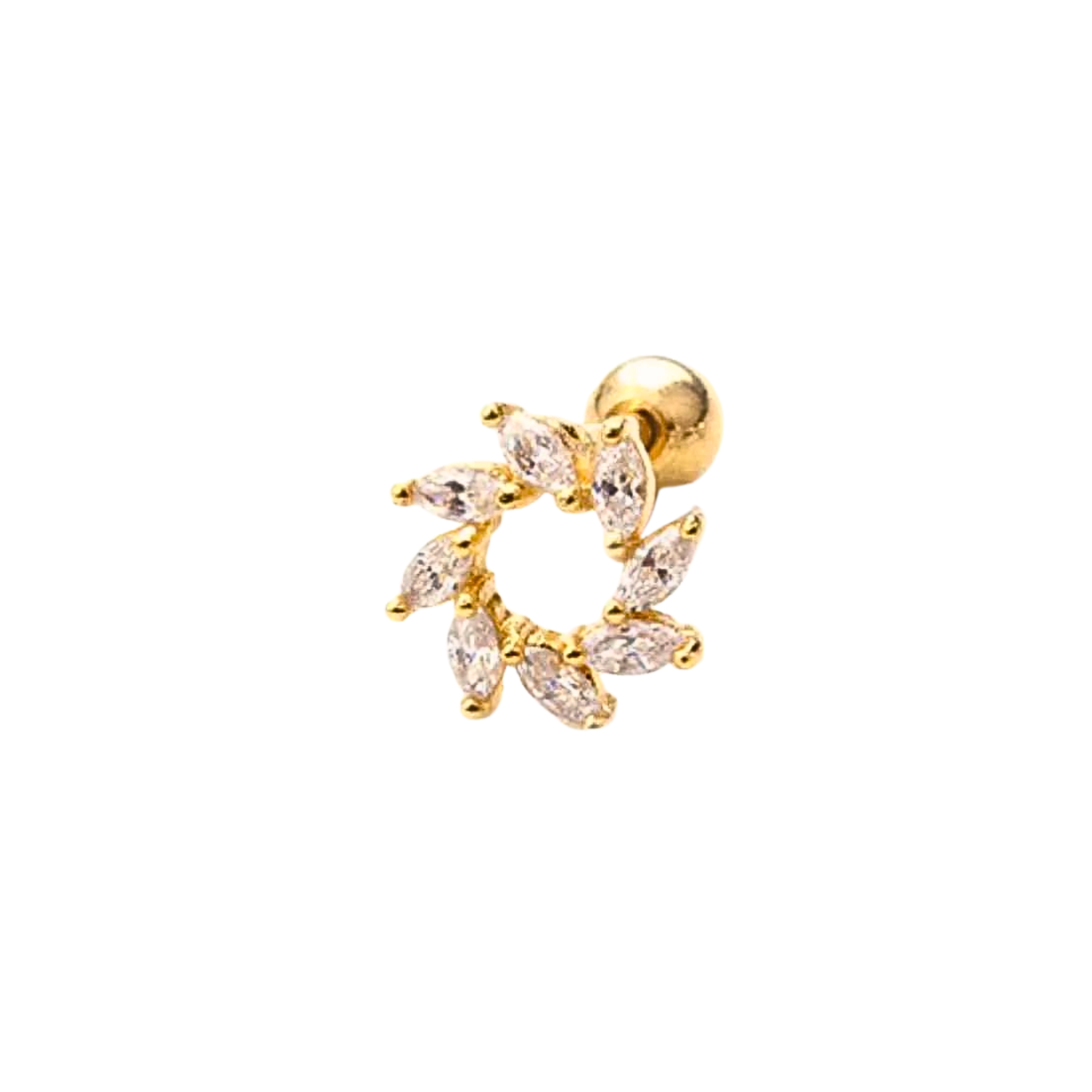 Round flower studs - Pair 1 Serenity Jewels