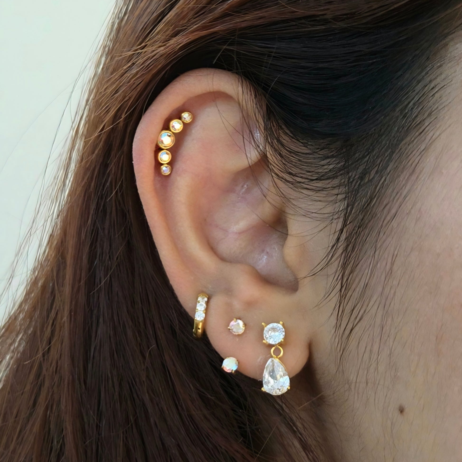 Water Drop Solitaire Earrings - PAIR