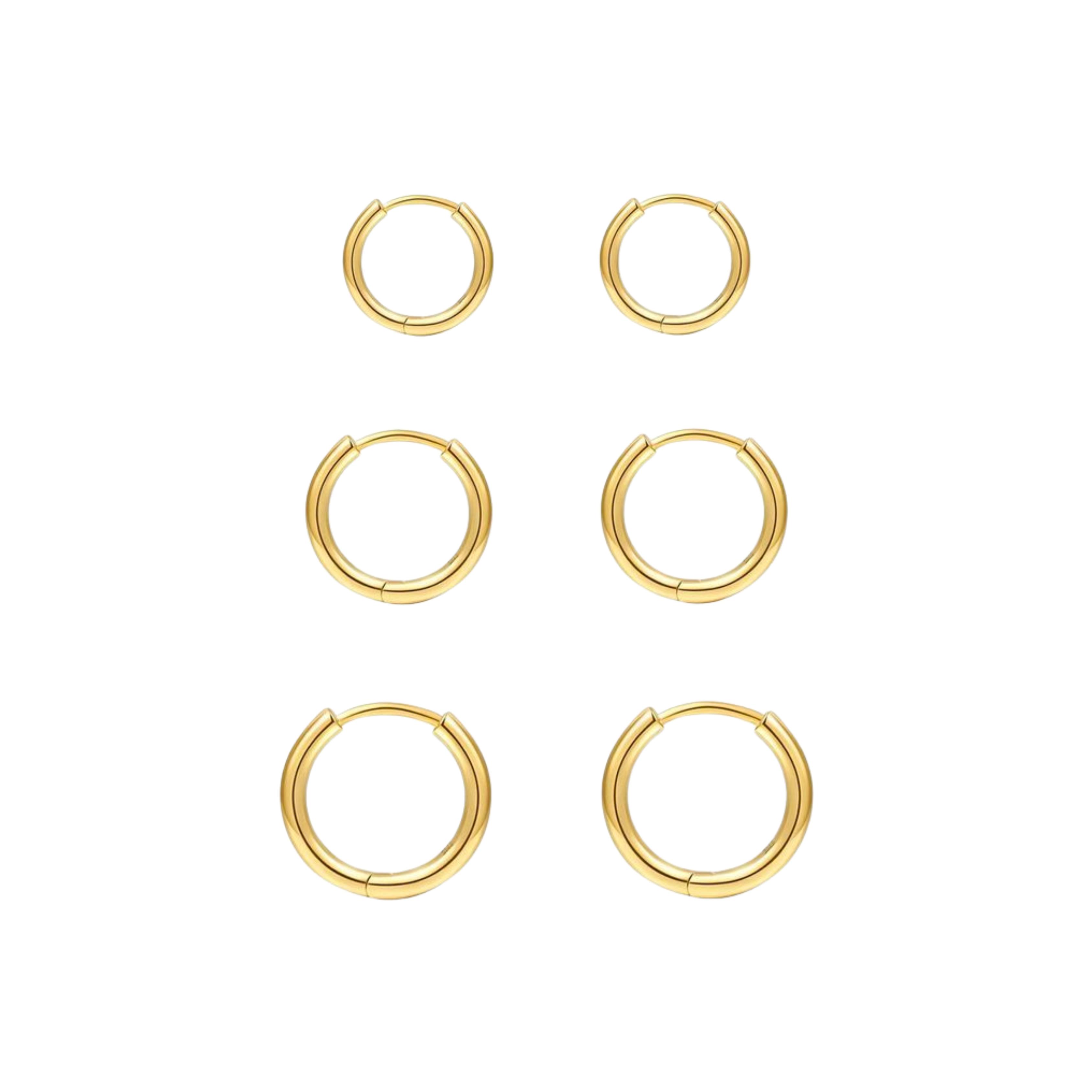Simple Gold Hoops - Pair
