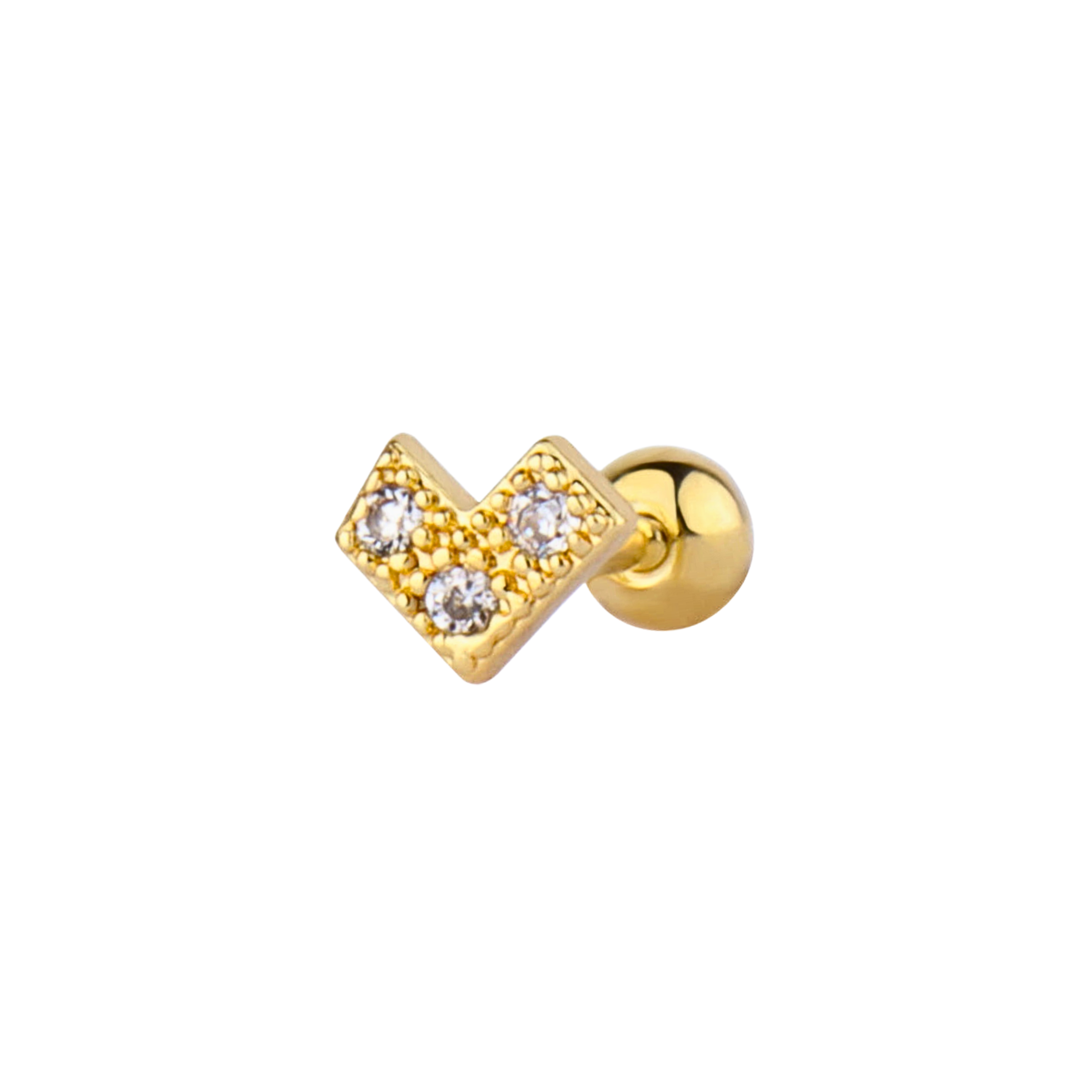 Small v studs - Pair 1 Serenity Jewels
