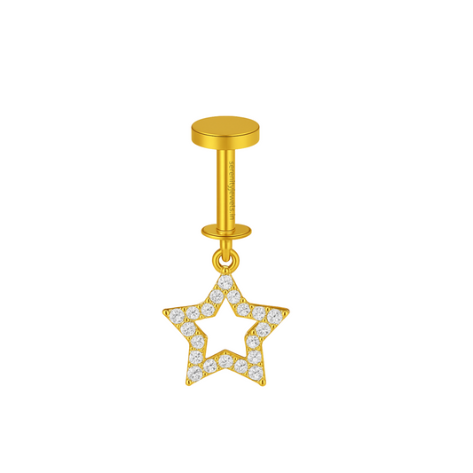 Hollow Star Bugadi - S925 (1 pc)