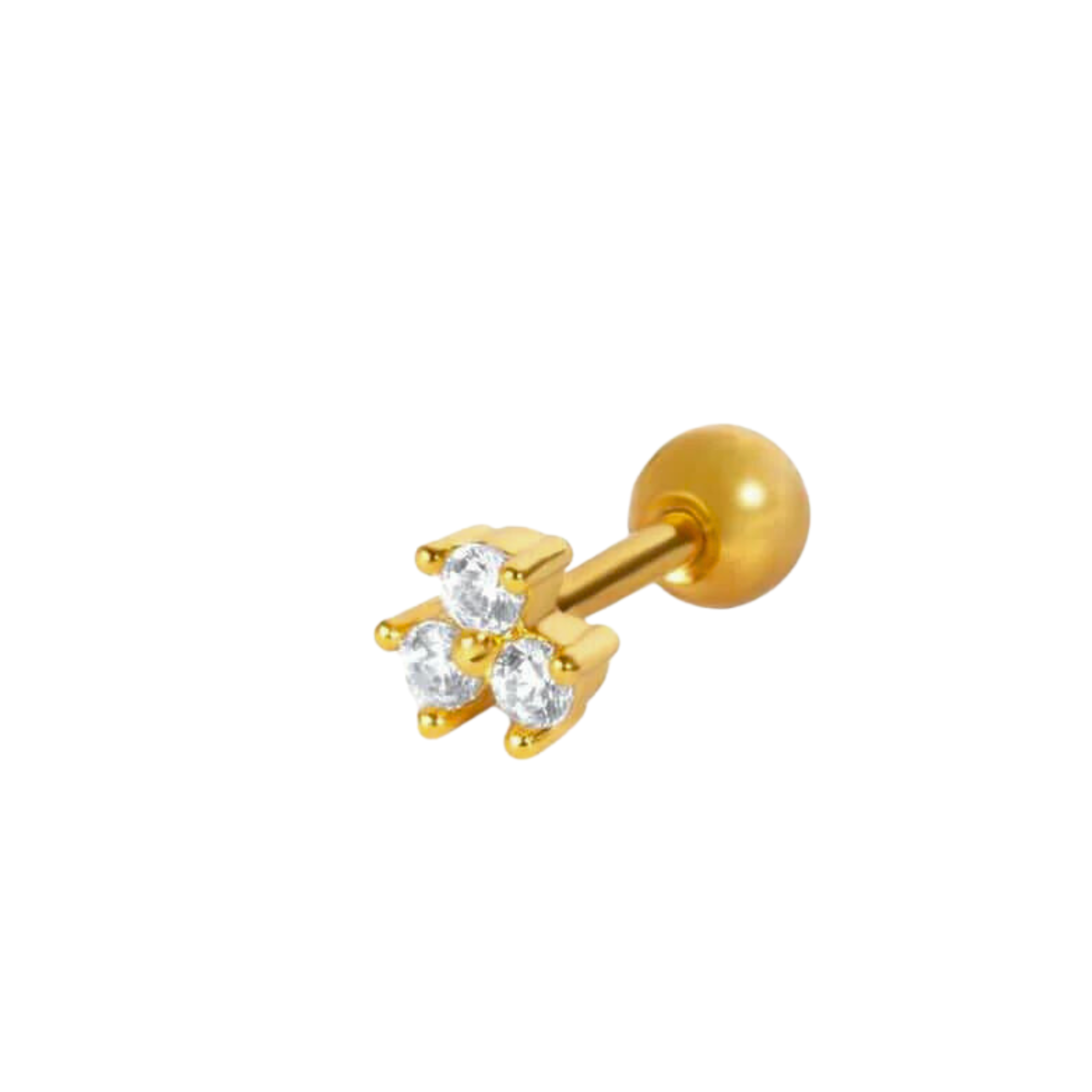 Three stone studs - Pair Serenity Jewels