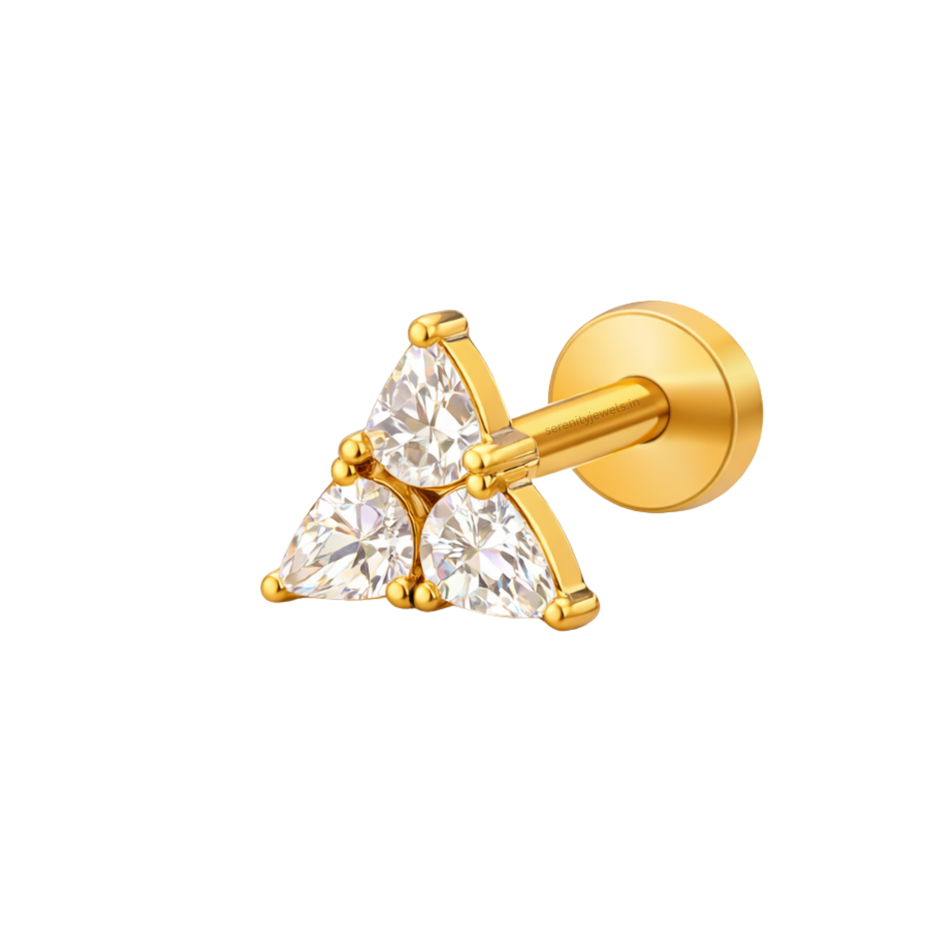Triad Flat Studs - PAIR