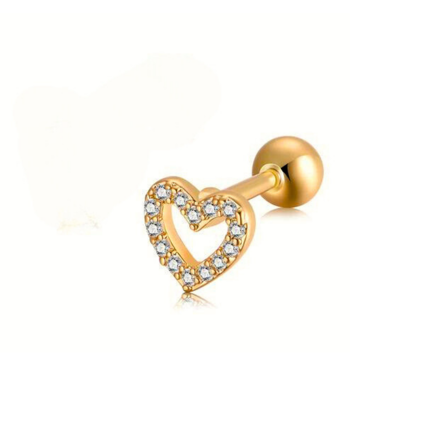 Heart studs - Pair