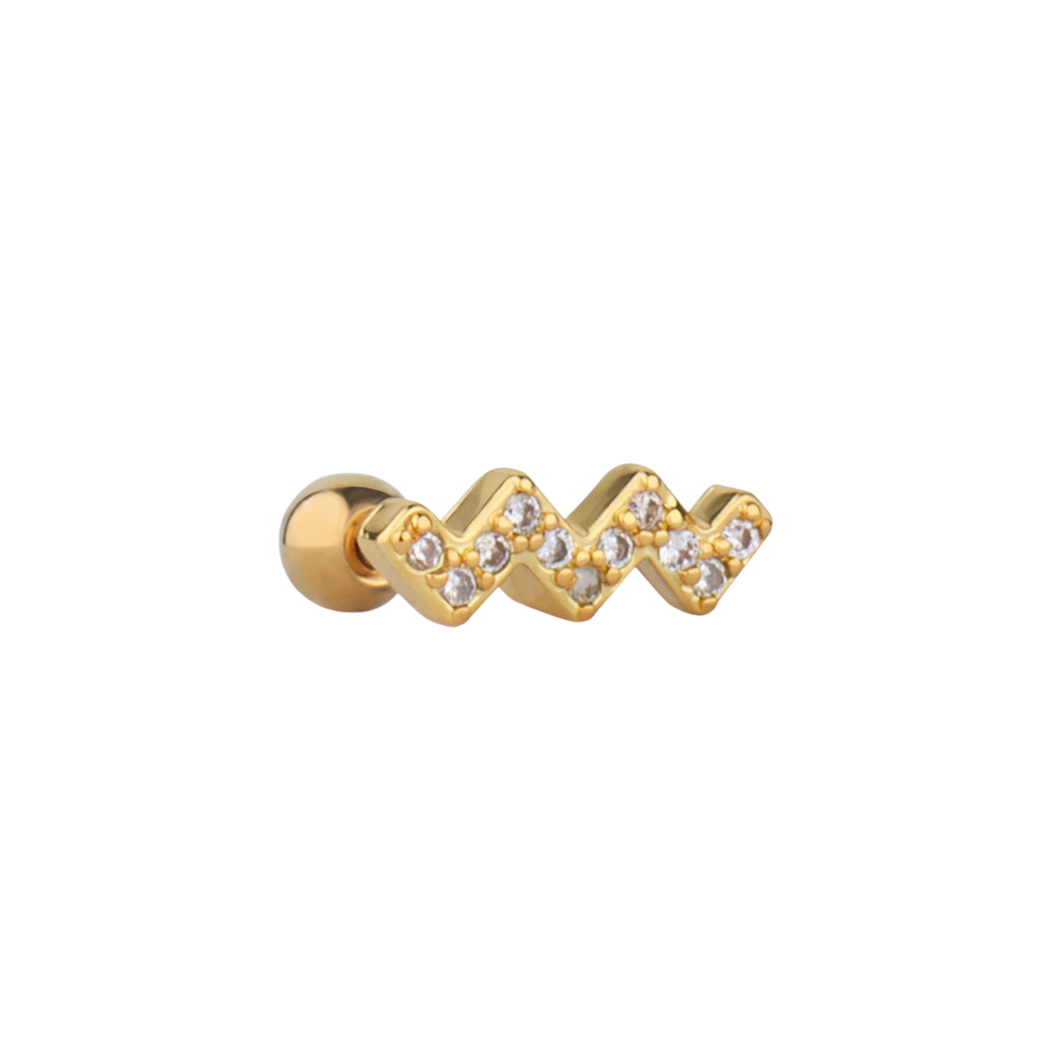 Zig zag studs - Pair Serenity Jewels