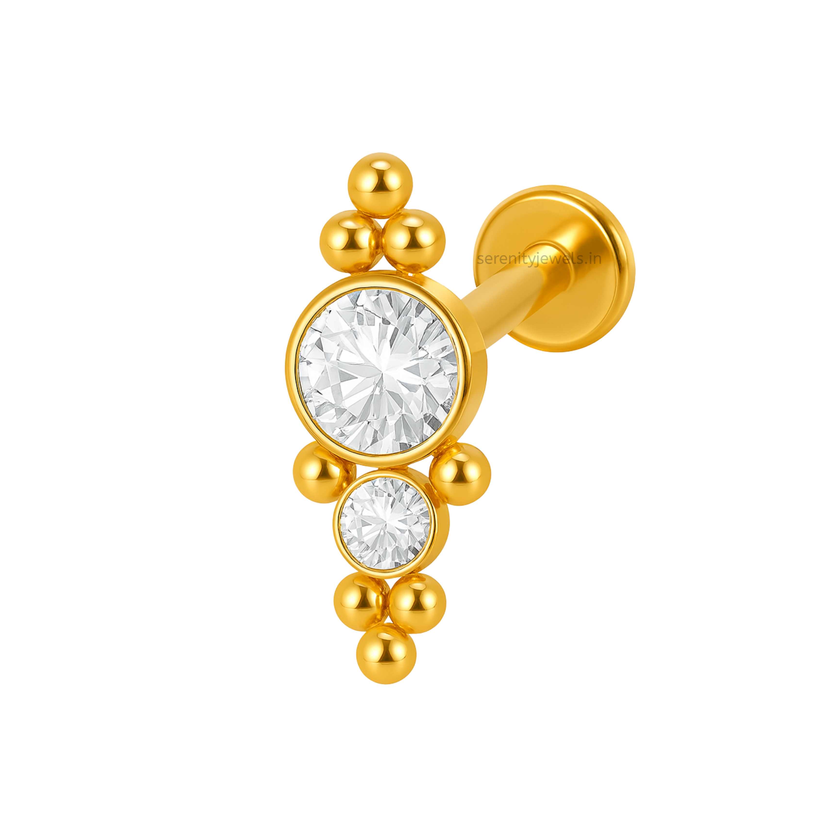 Althea Flat Studs - PAIR