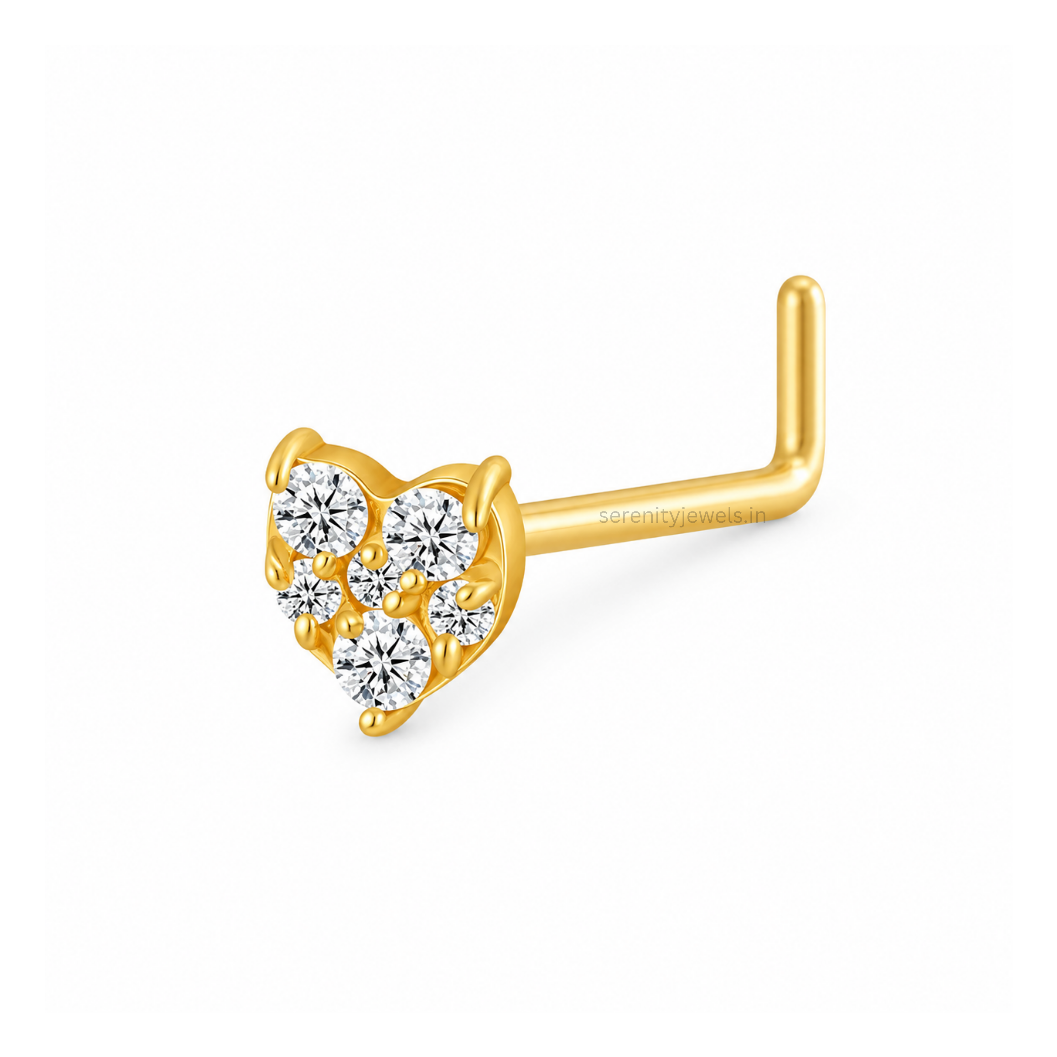 Amour Heart Nose Stud - SINGLE