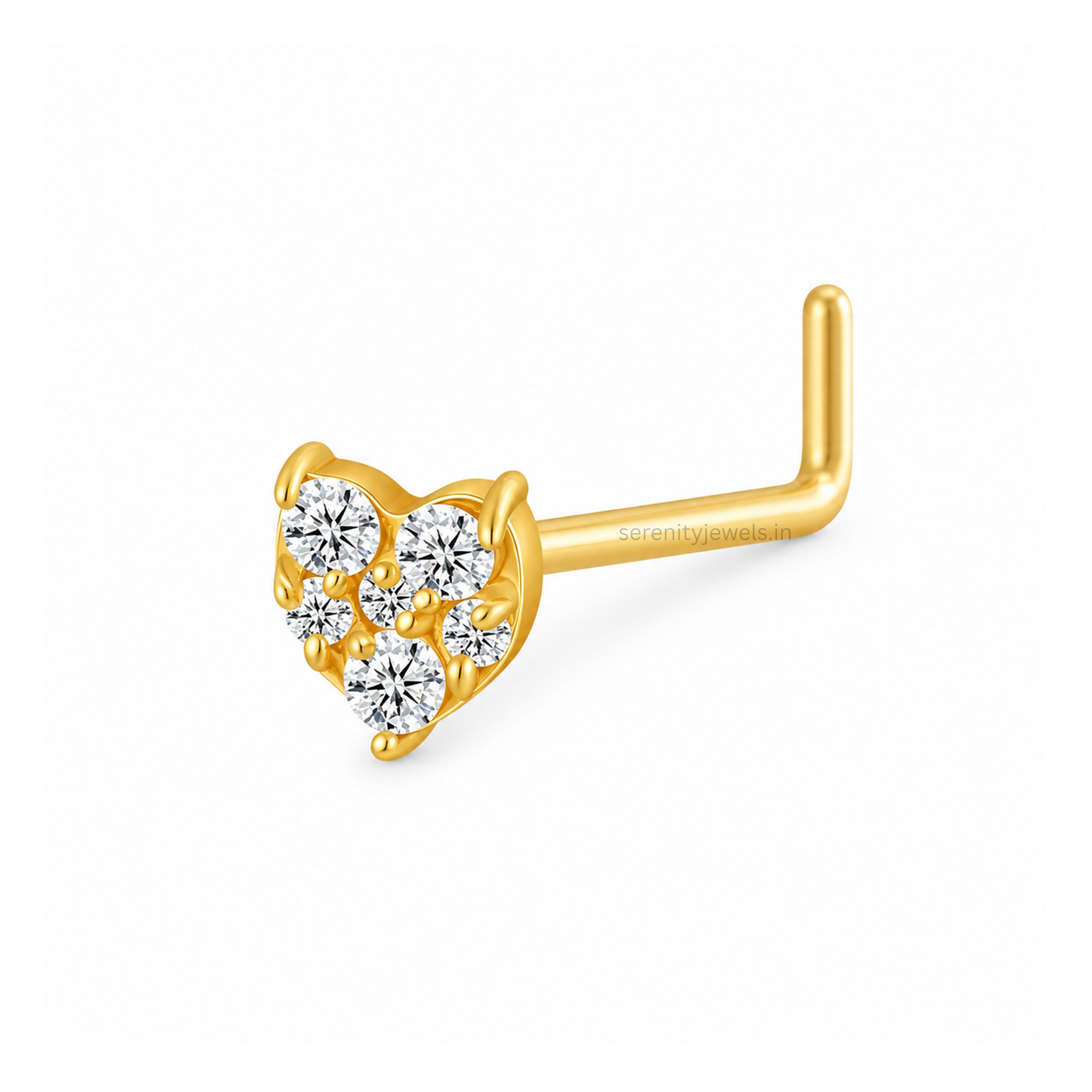 Amour Heart Nose Stud - SINGLE