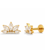 Azalea Flat Studs - Pair