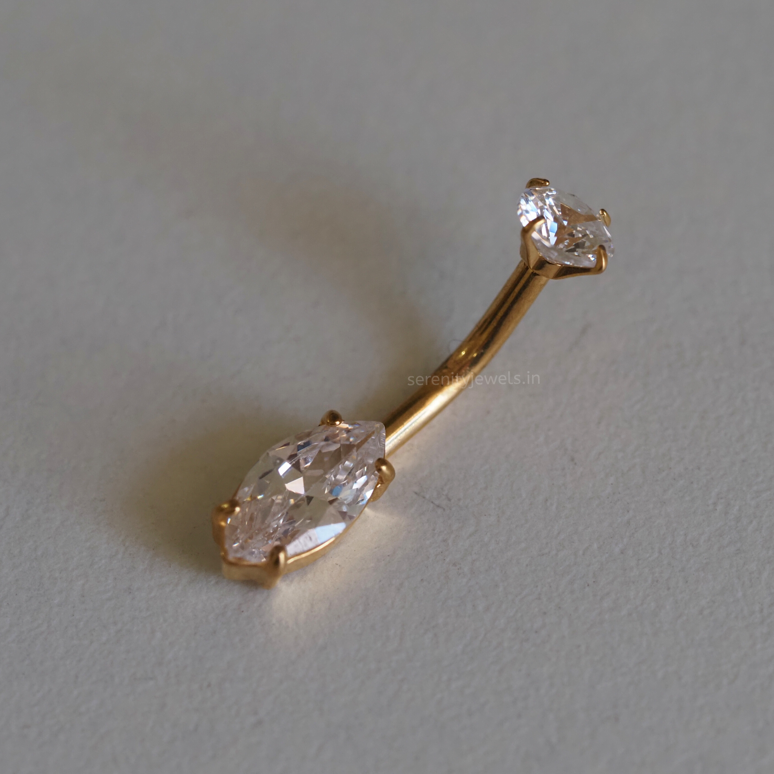 Marquise Belly Stud - SINGLE