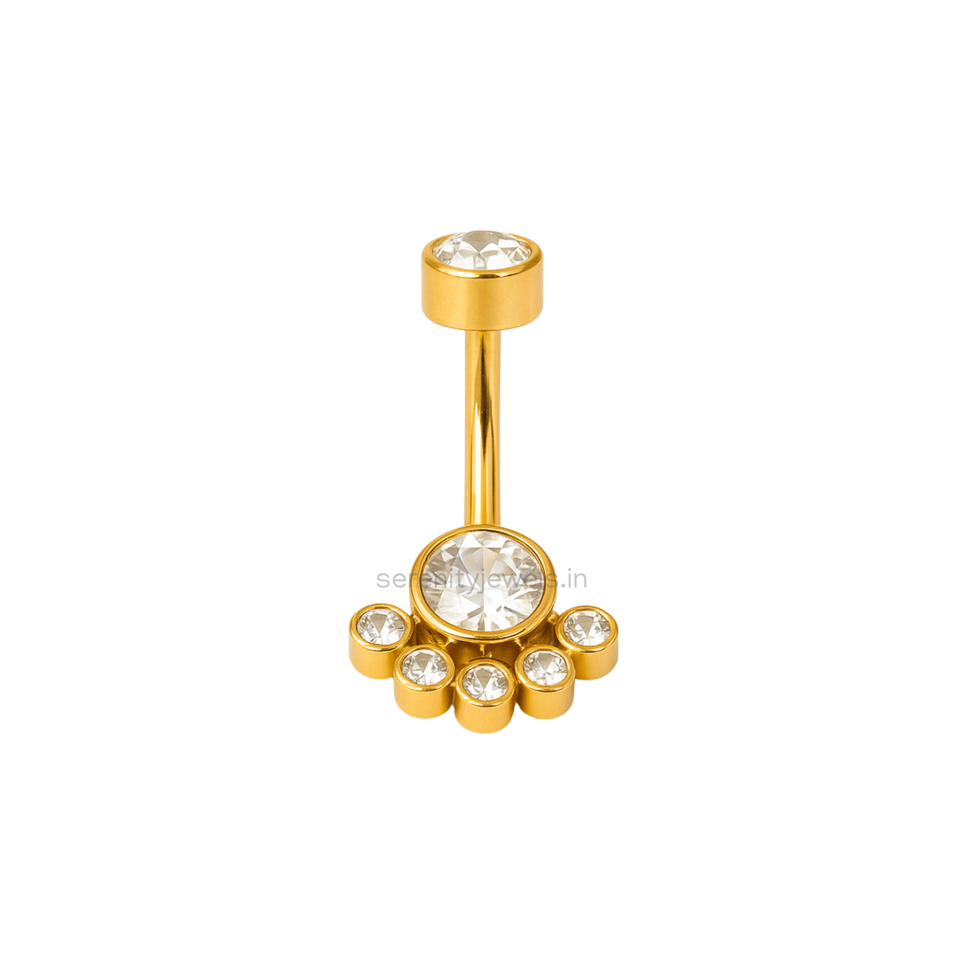 Crystal Cluster Belly Stud - SINGLE
