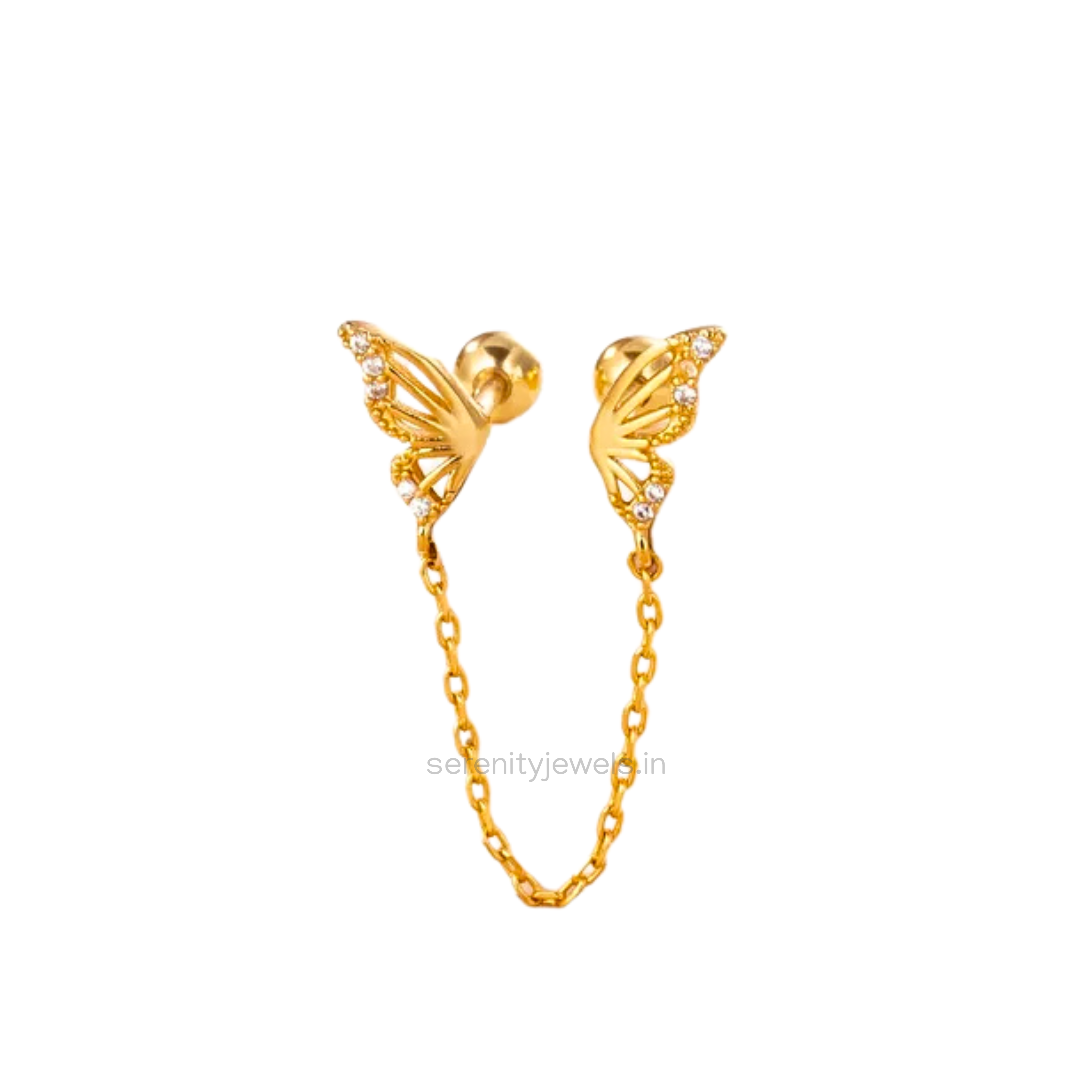 Butterflywing Chain Studs - Single