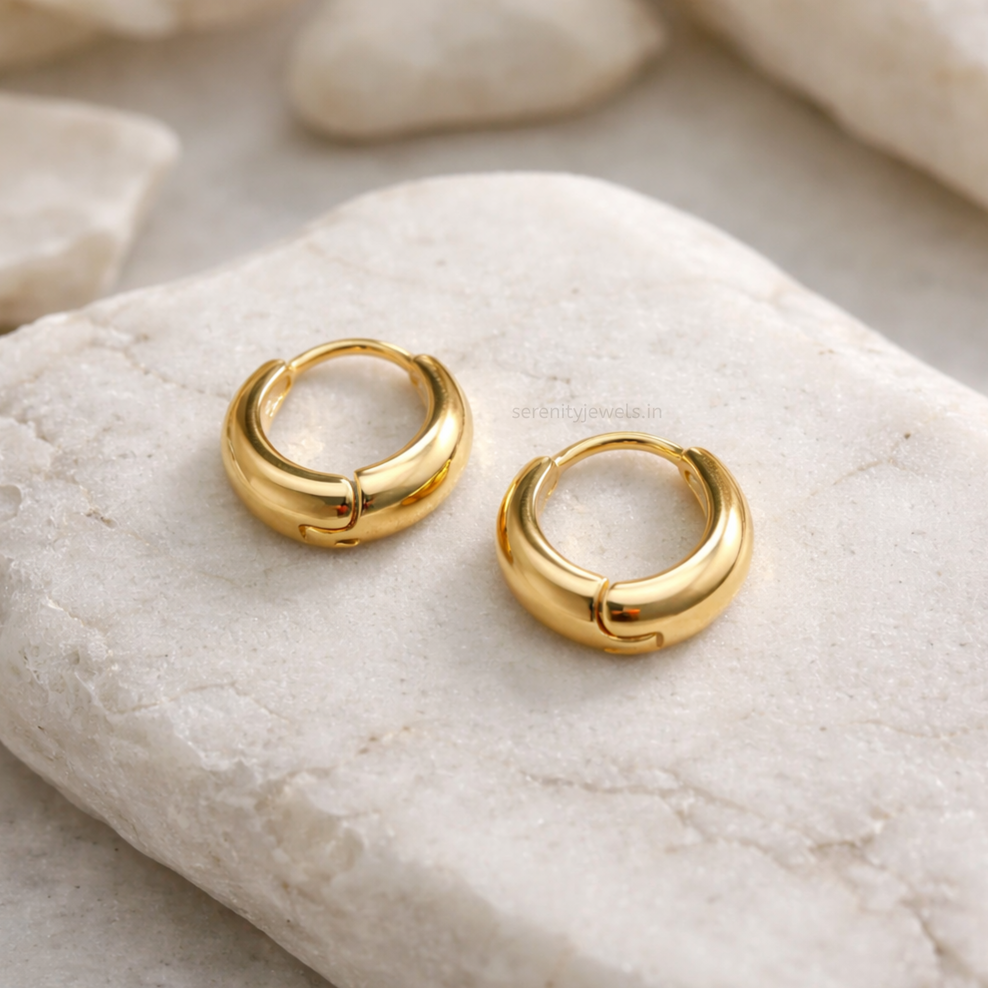 Chunky Small Hoops - Pair