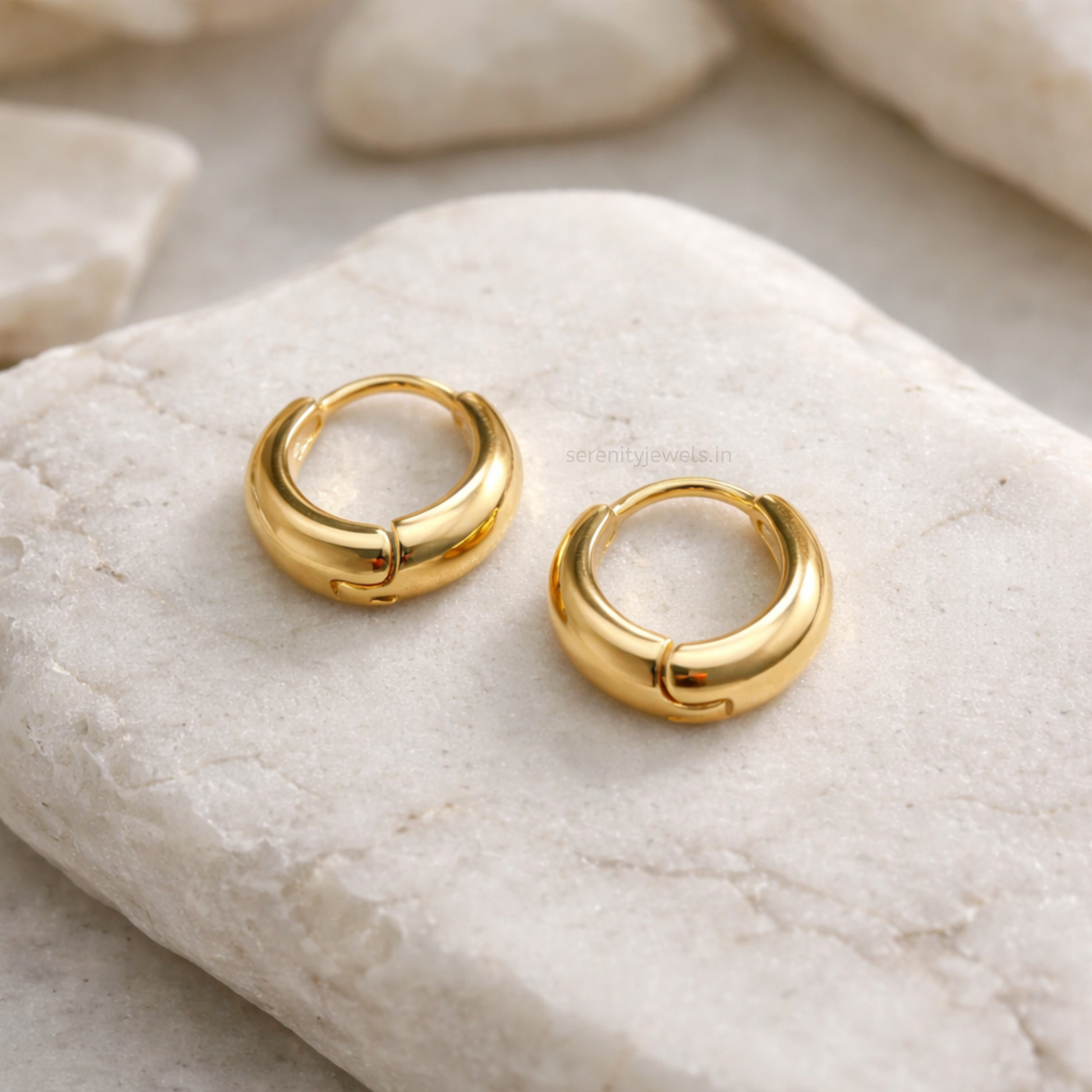 Chunky Small Hoops - Pair